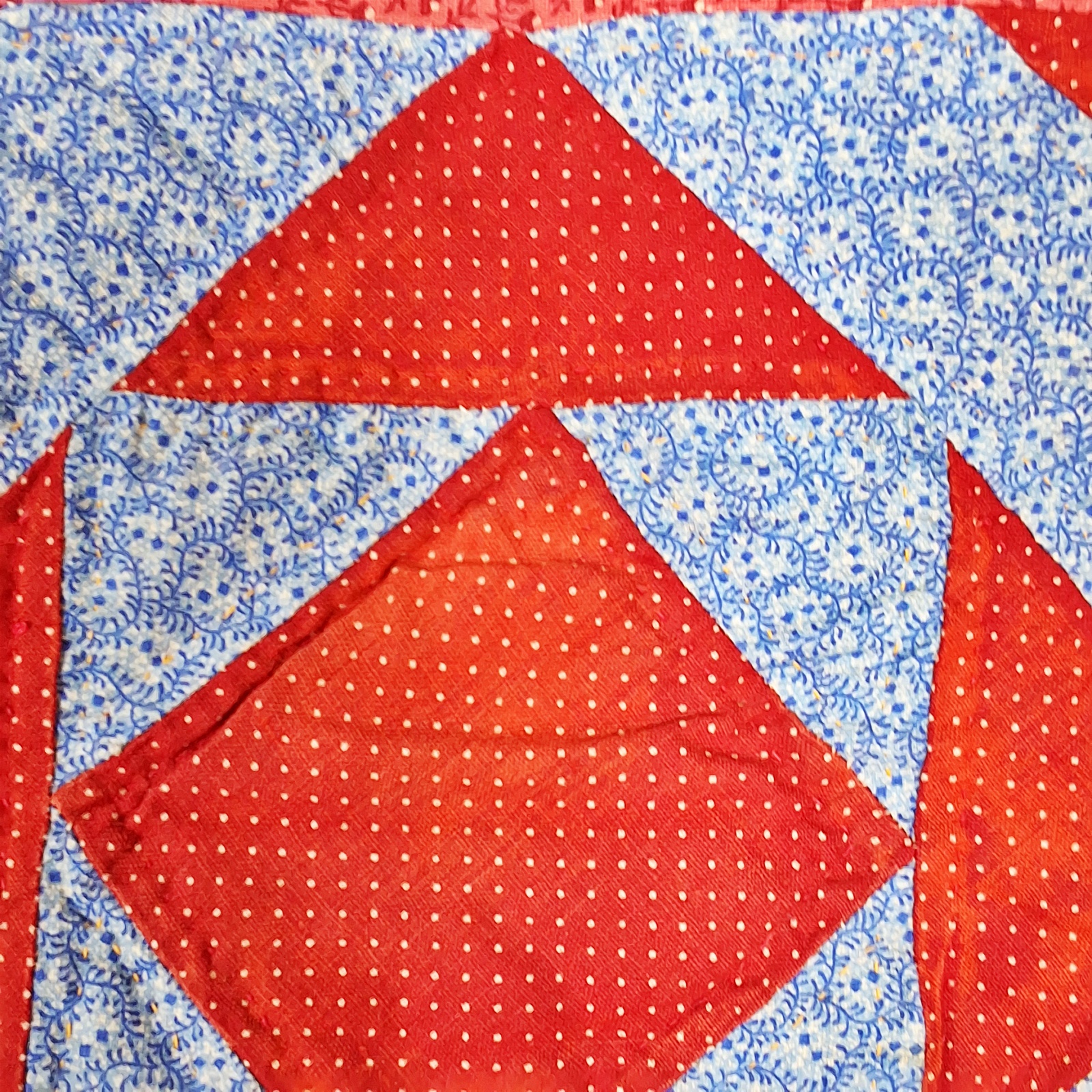 Antique c1900 Mosaic #50 Quilt