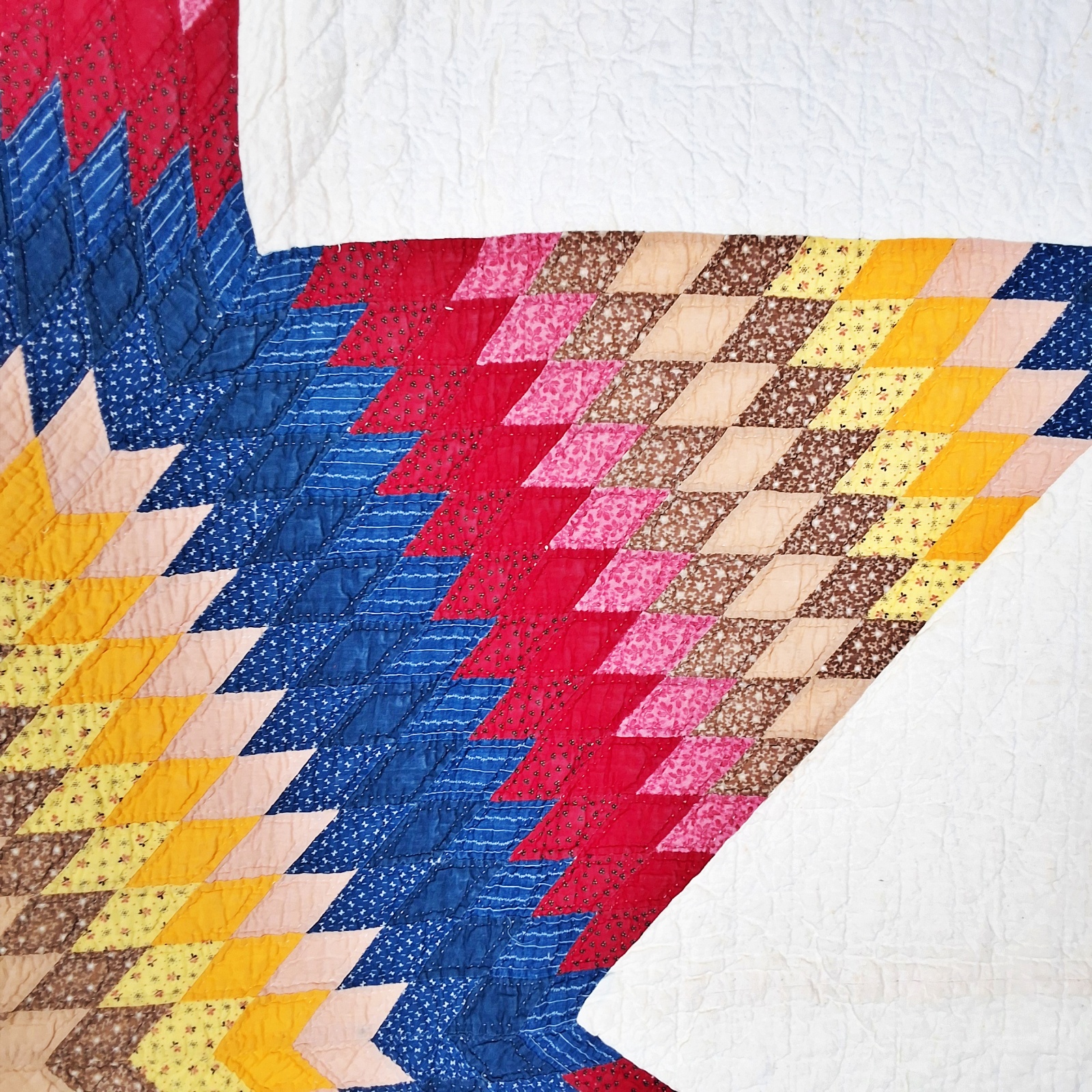 Antique c1890 Star of Bethlehem Quilt