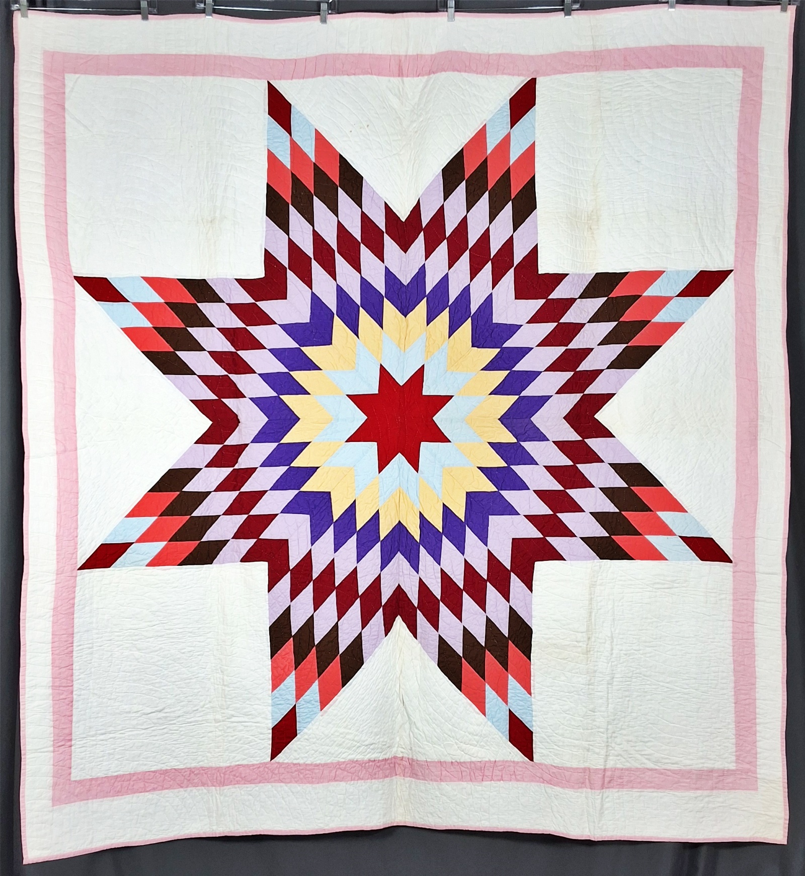 Vintage c1950 Star of Bethlehem Quilt
