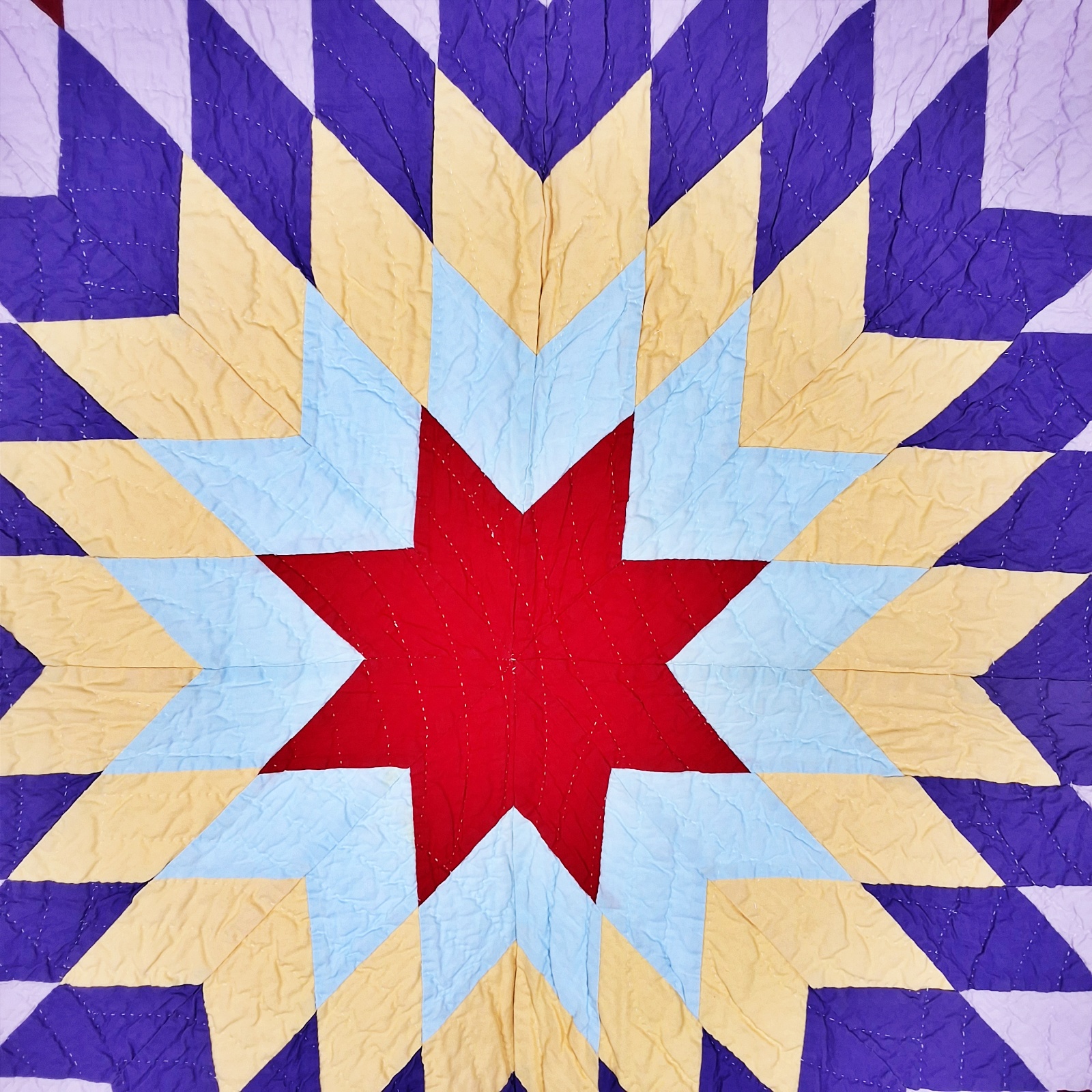 Vintage c1950 Star of Bethlehem Quilt