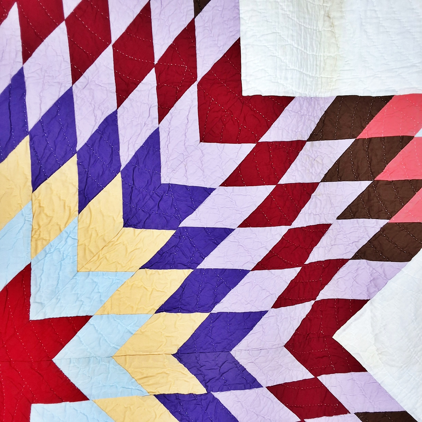 Vintage c1950 Star of Bethlehem Quilt