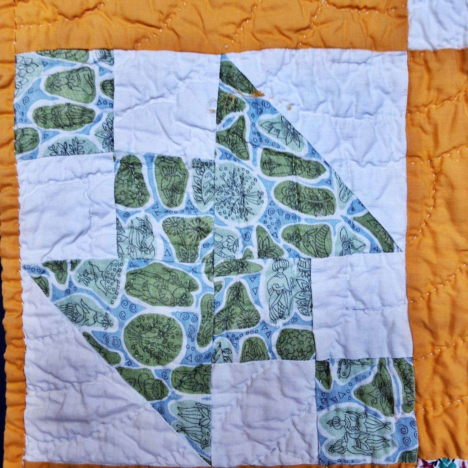 Vintage c1940 Hour Glass Quilt