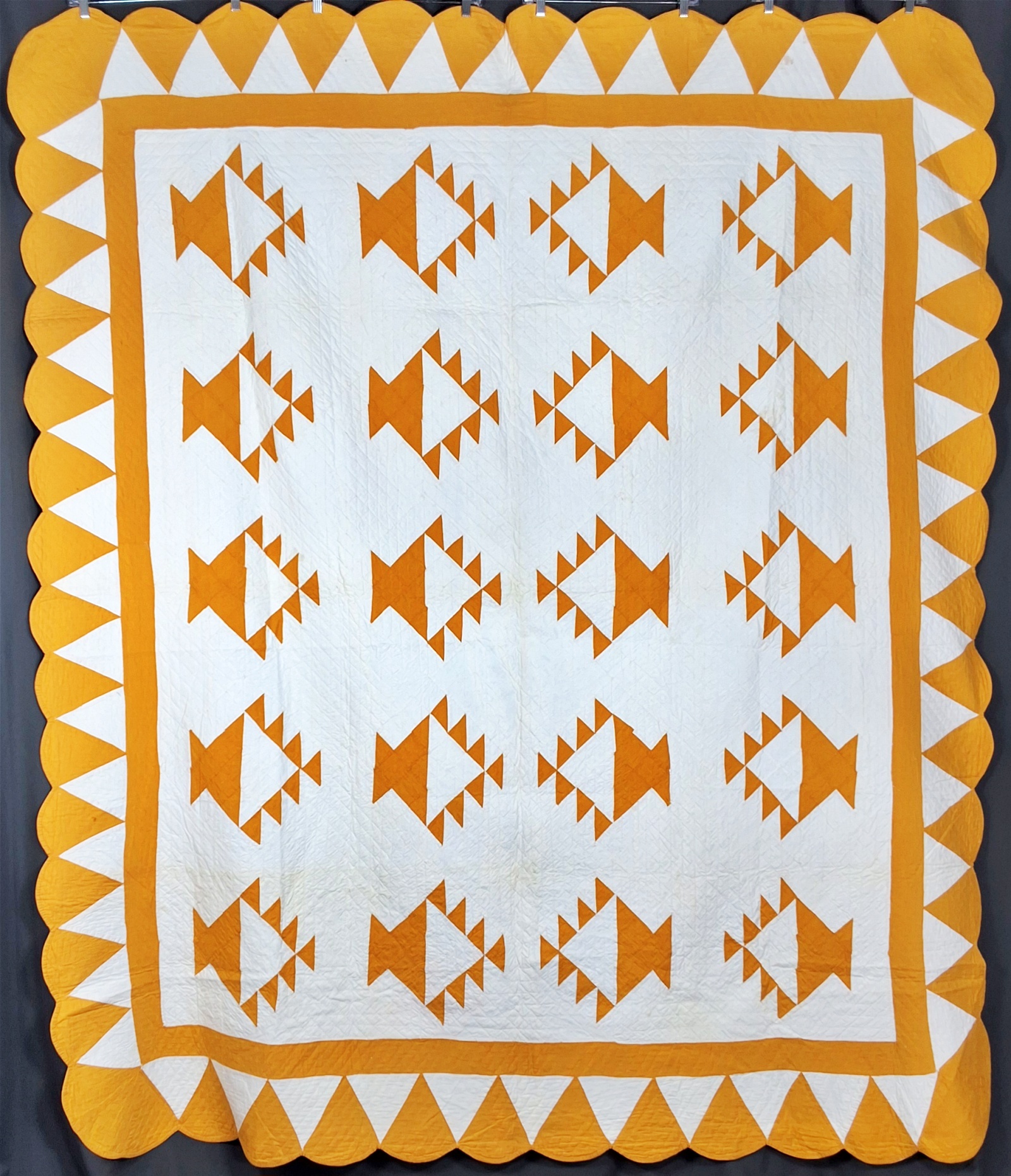 Vintage c1940 Basket Quilt
