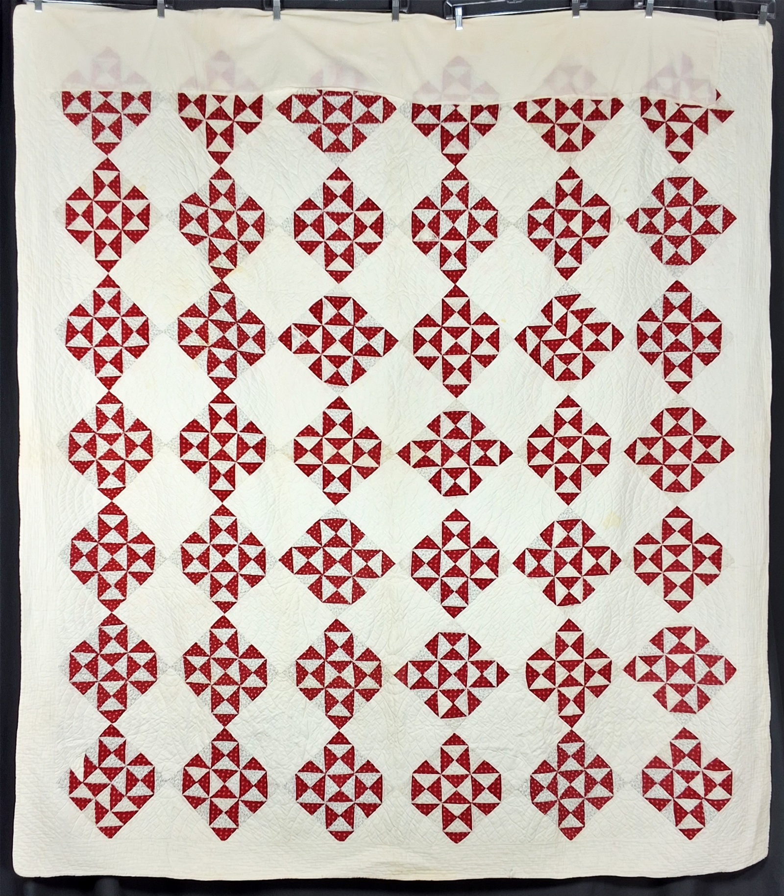 Antique c1880 Broken Dishes Quilt