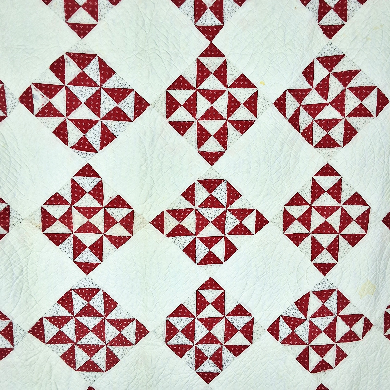 Antique c1880 Broken Dishes Quilt