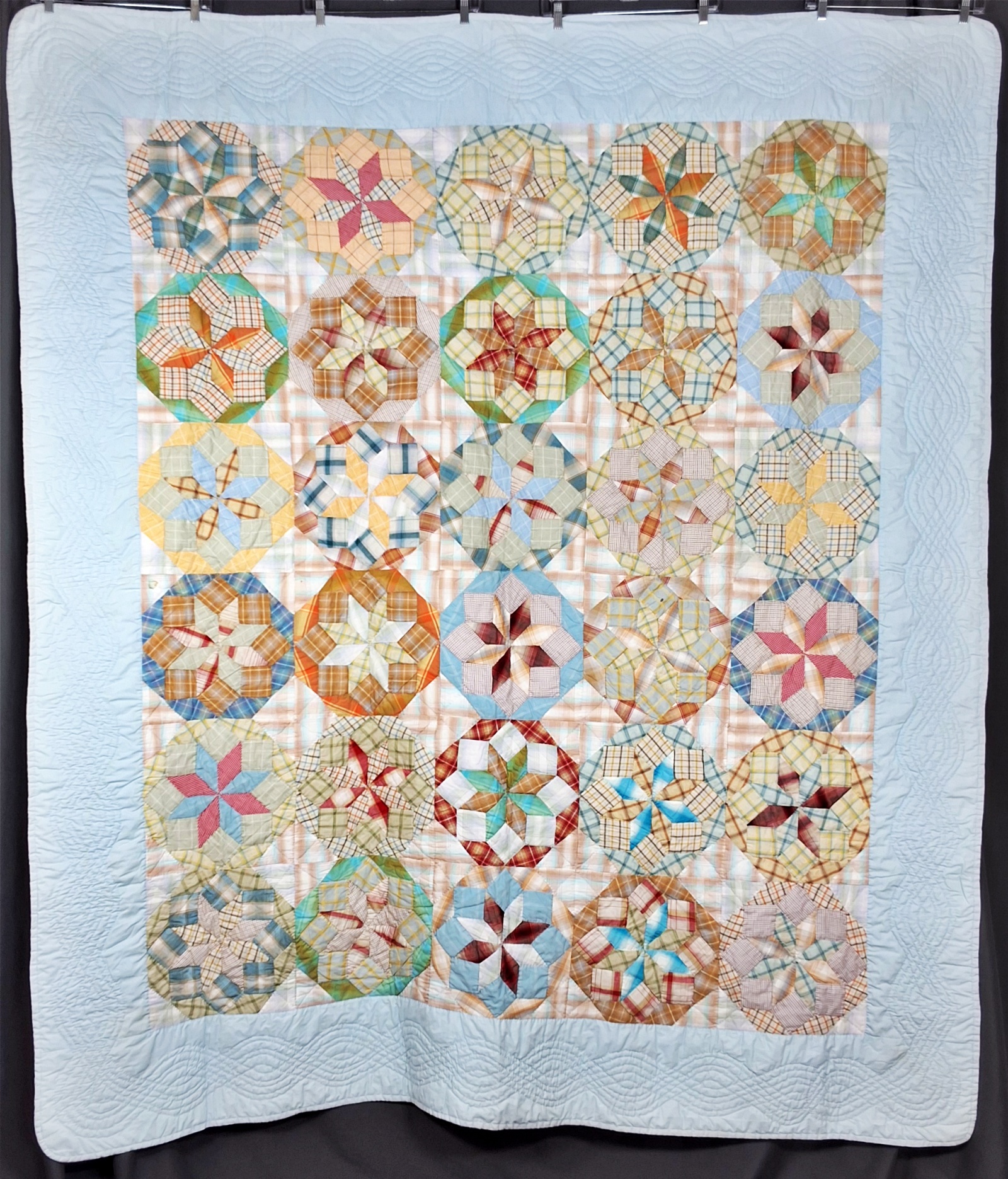 Vintage c1970 Rolling Star Quilt
