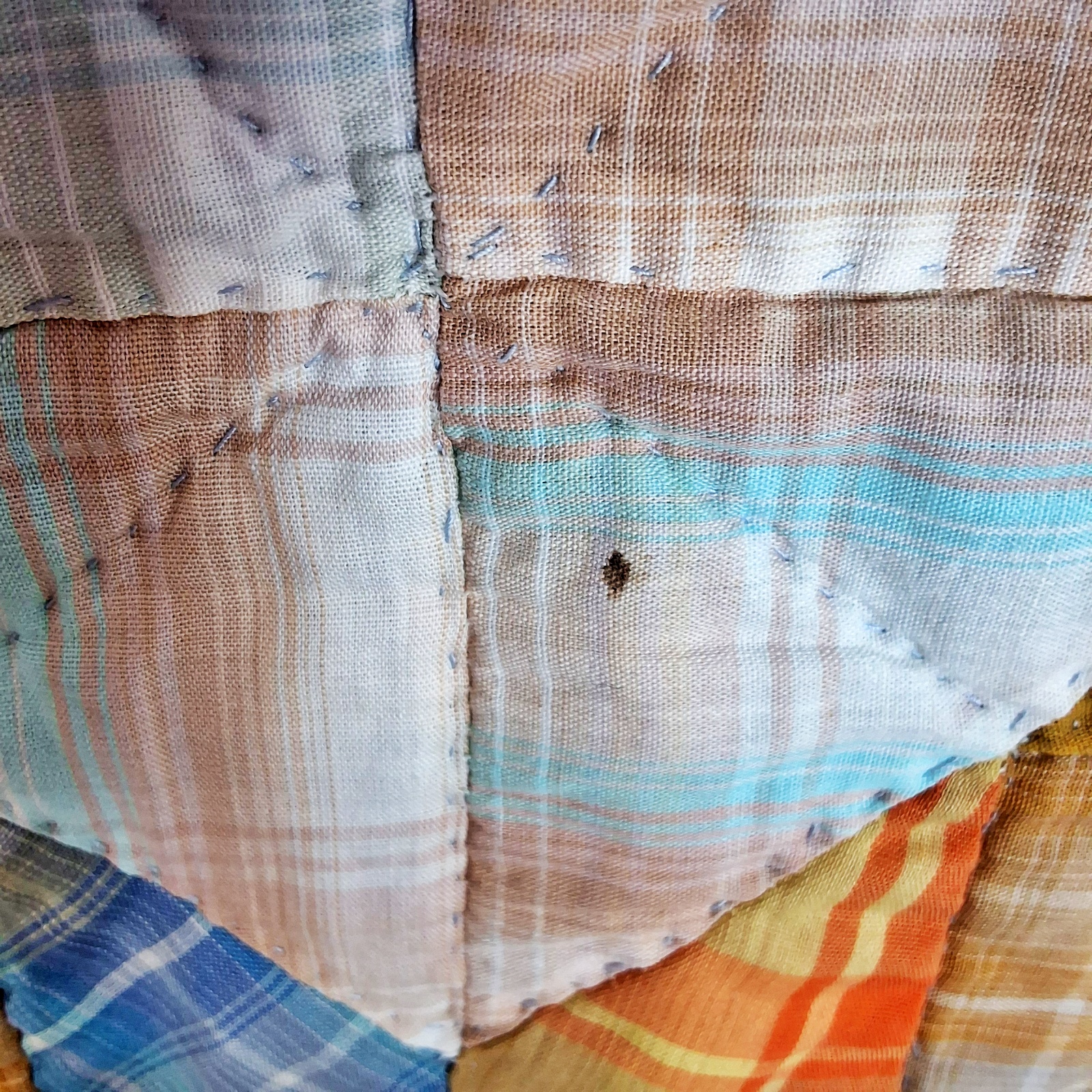 Vintage c1970 Rolling Star Quilt