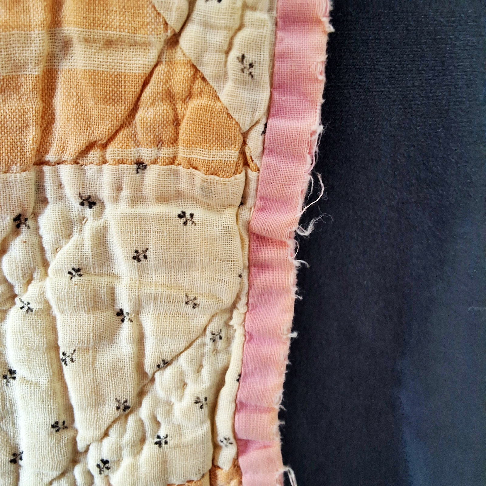 Vintage c1950 Churn Dash Quilt