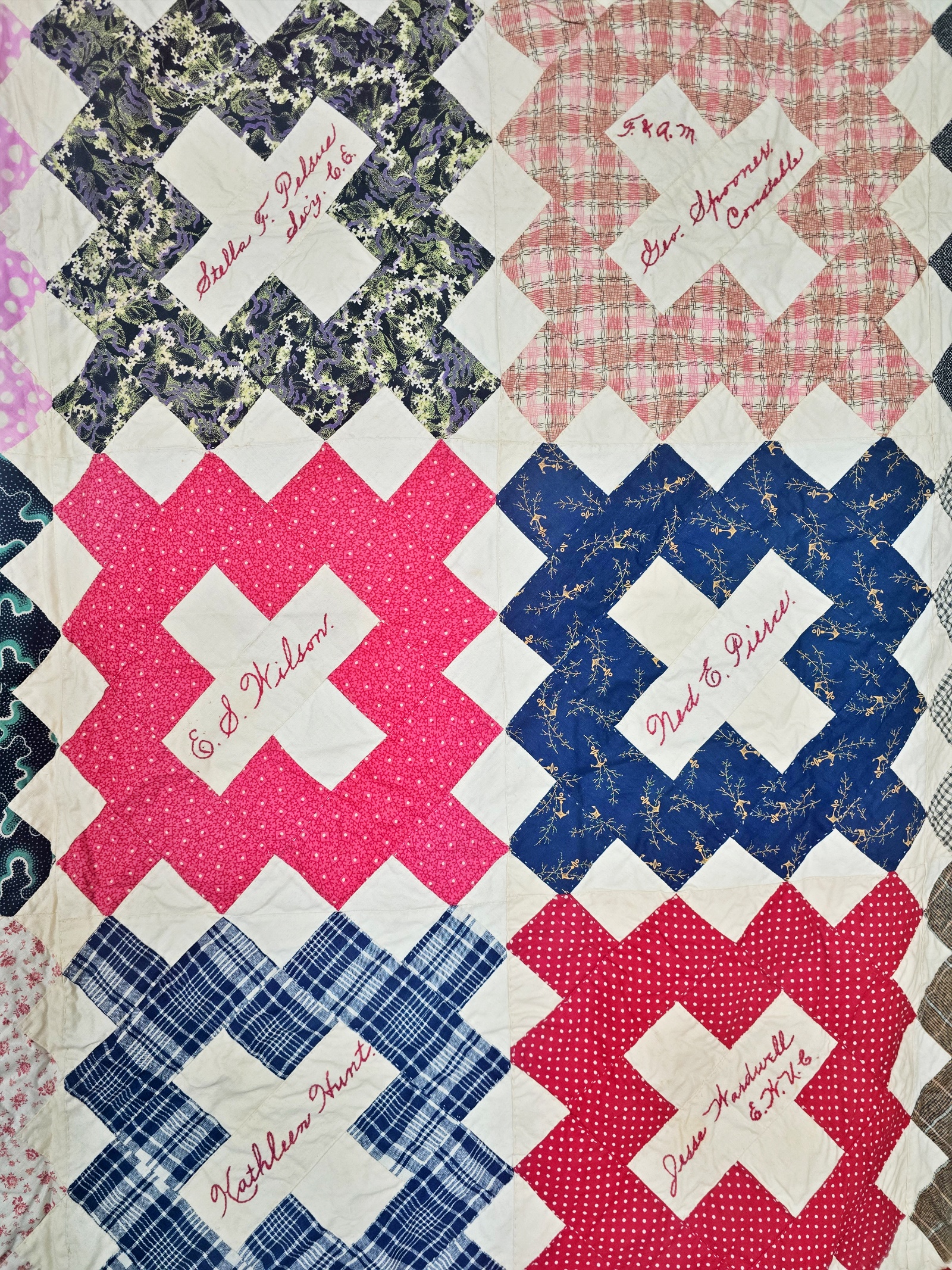 Vintage c1930 Friendship Quilt