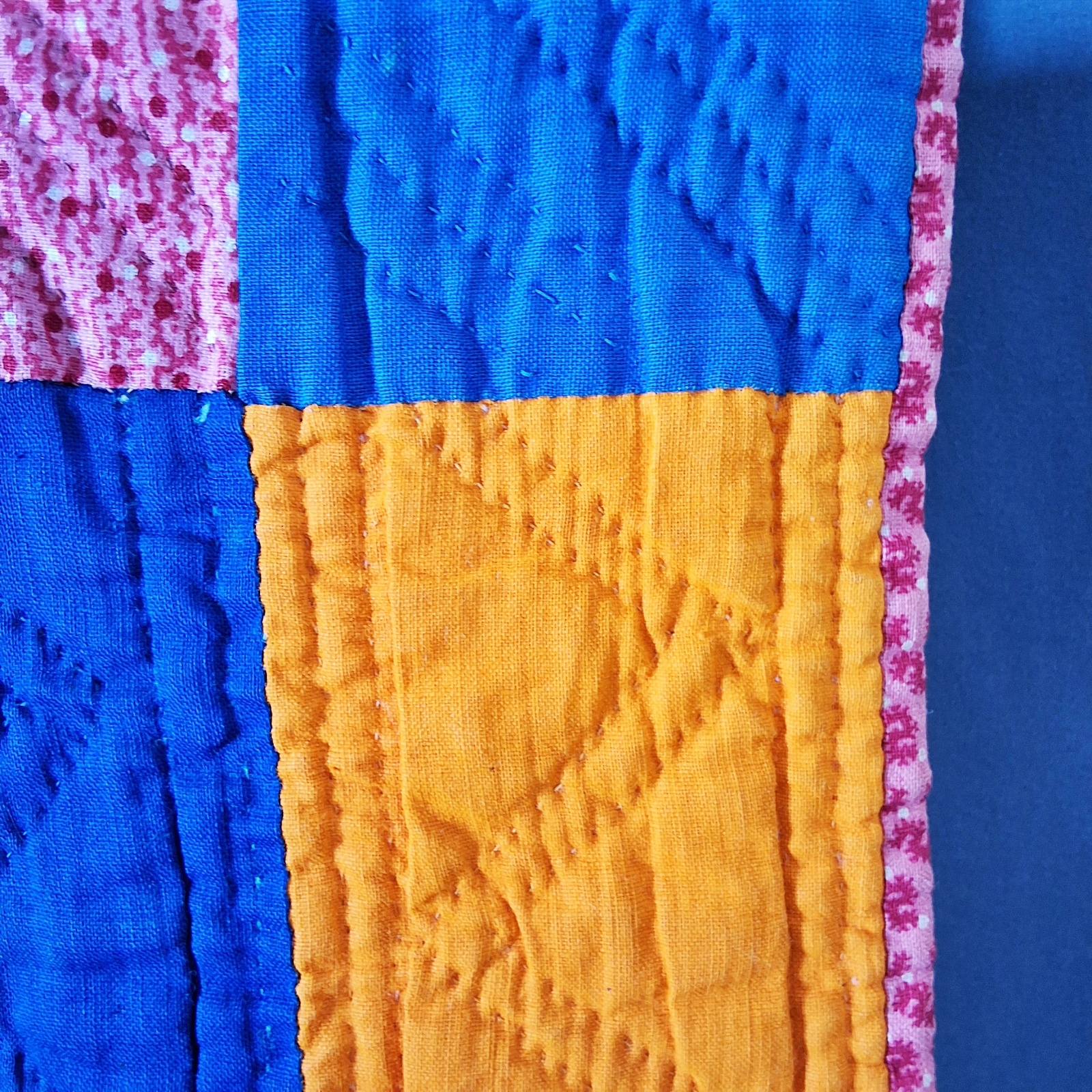 Antique c1880 Goose Tracks Quilt