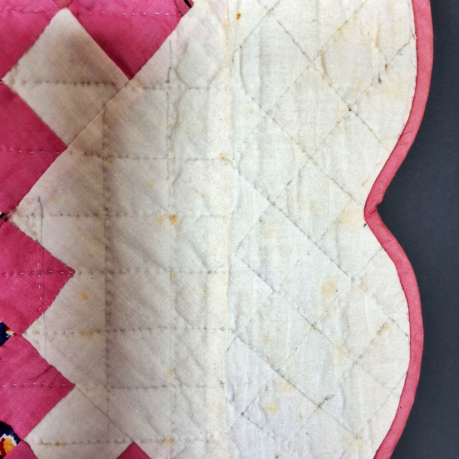 Vintage c1940 Double Irish Chain Quilt