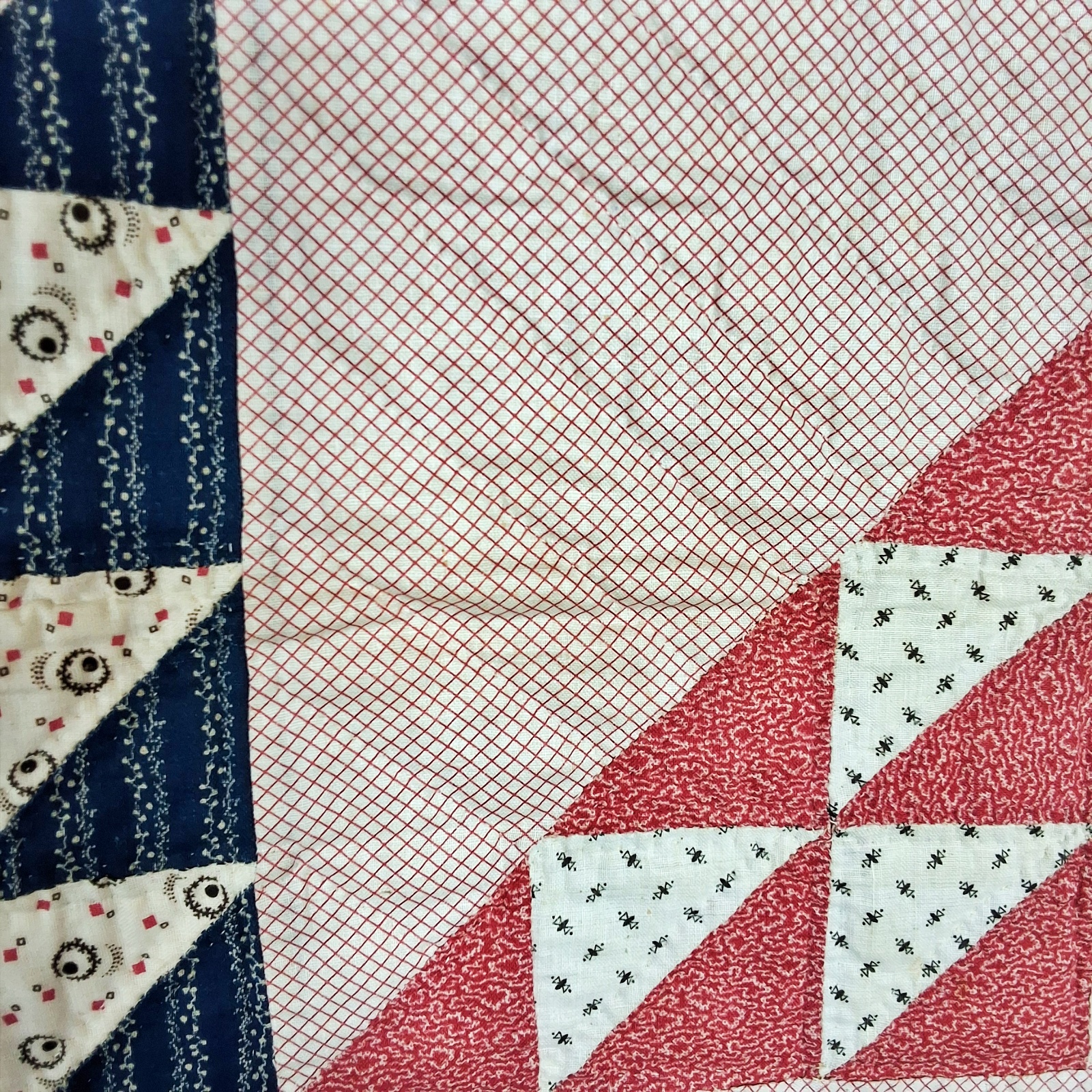 Antique c1900 Birds in the Air Quilt