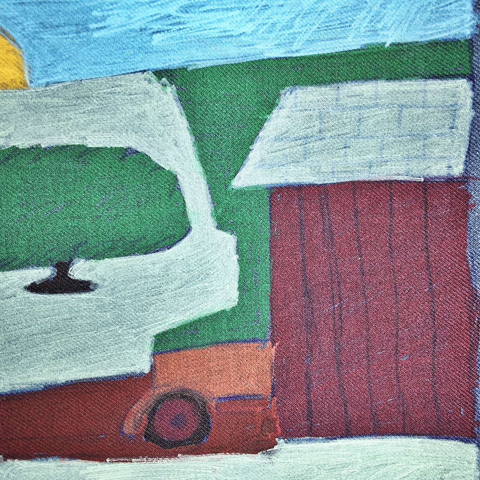 Folk Artist Floretta Emma Warfel Hand Painted Textiles - Farmlife
