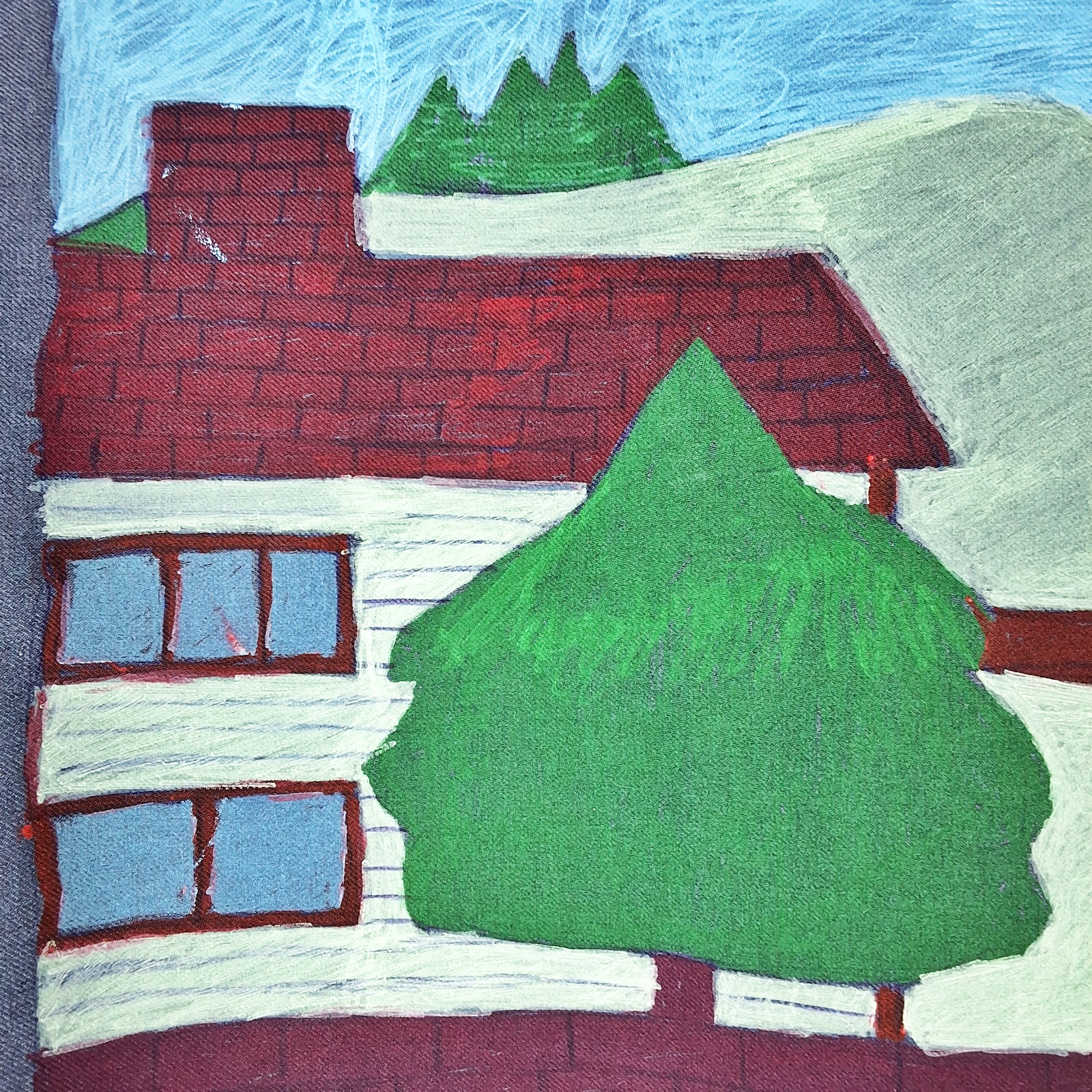 Folk Artist Floretta Emma Warfel Hand Painted Textiles - Farmlife