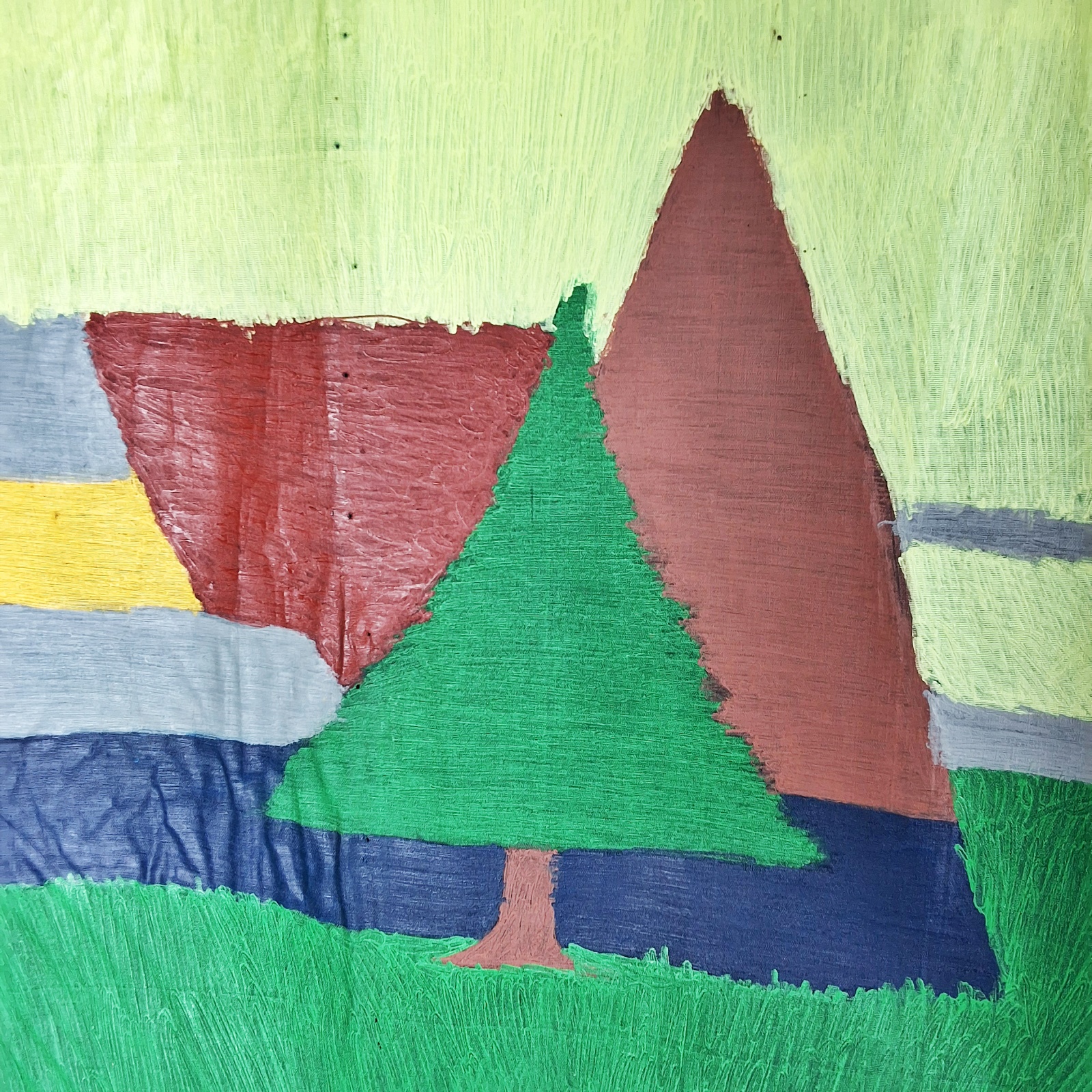 Folk Artist Floretta Emma Warfel Hand Painted Textiles - Houses