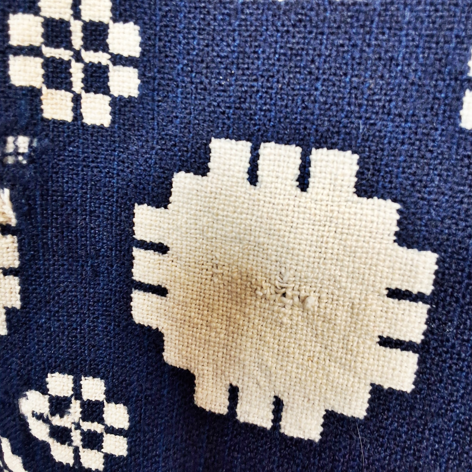 Antique Blue and White Coverlet