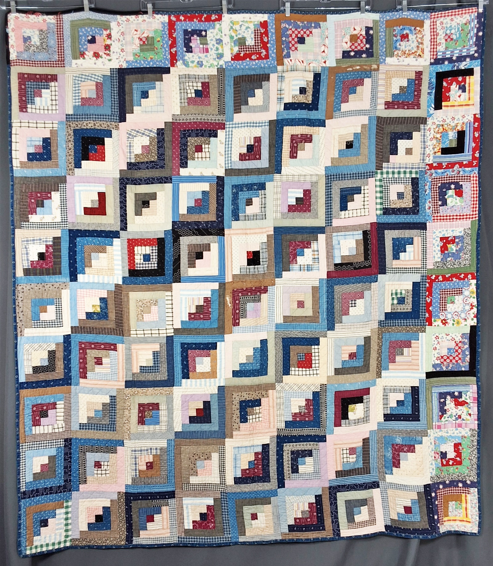 2 Vintage Log Cabin Quilts