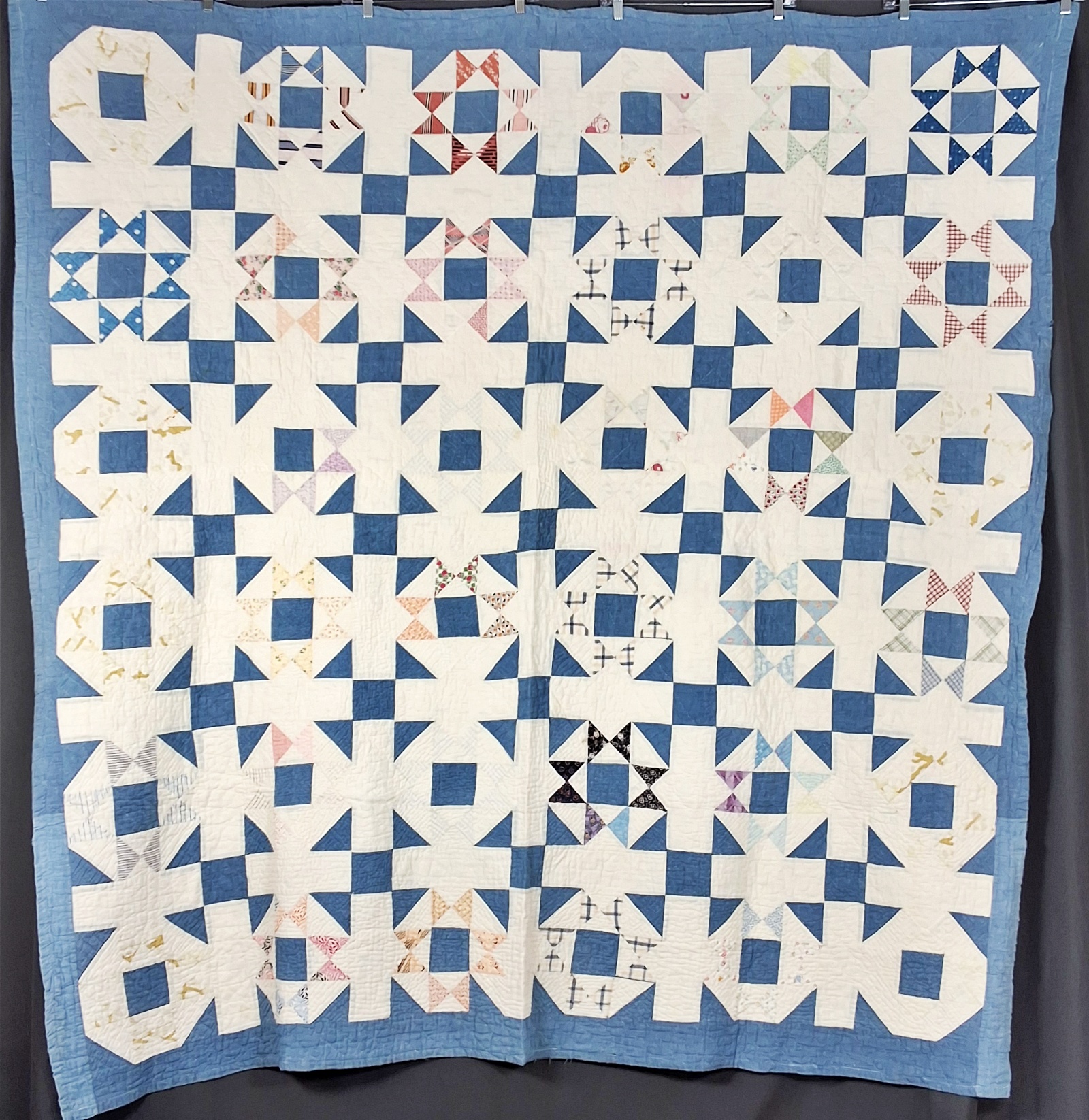 Antique c1910 The Four X Quilt