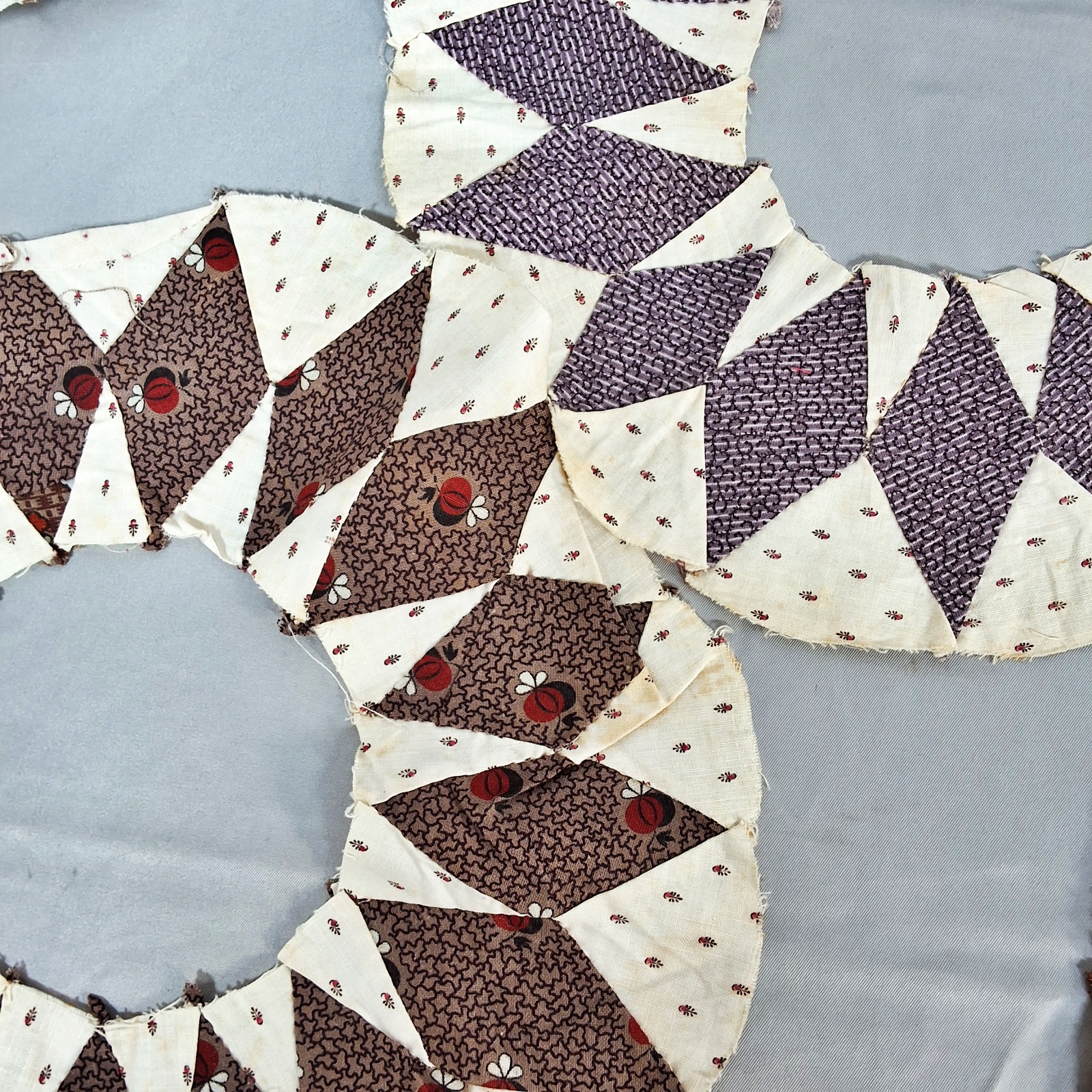 Antique Hexagon and Circle Quilt Blocks