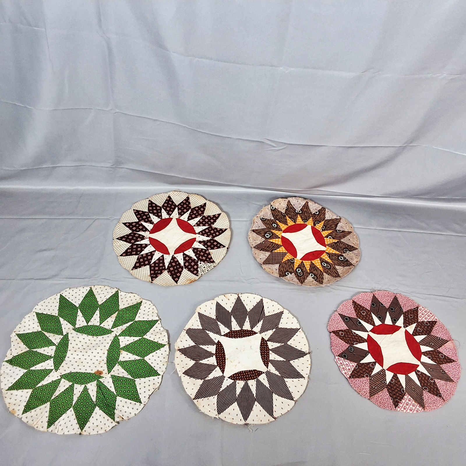 Antique Hexagon and Circle Quilt Blocks