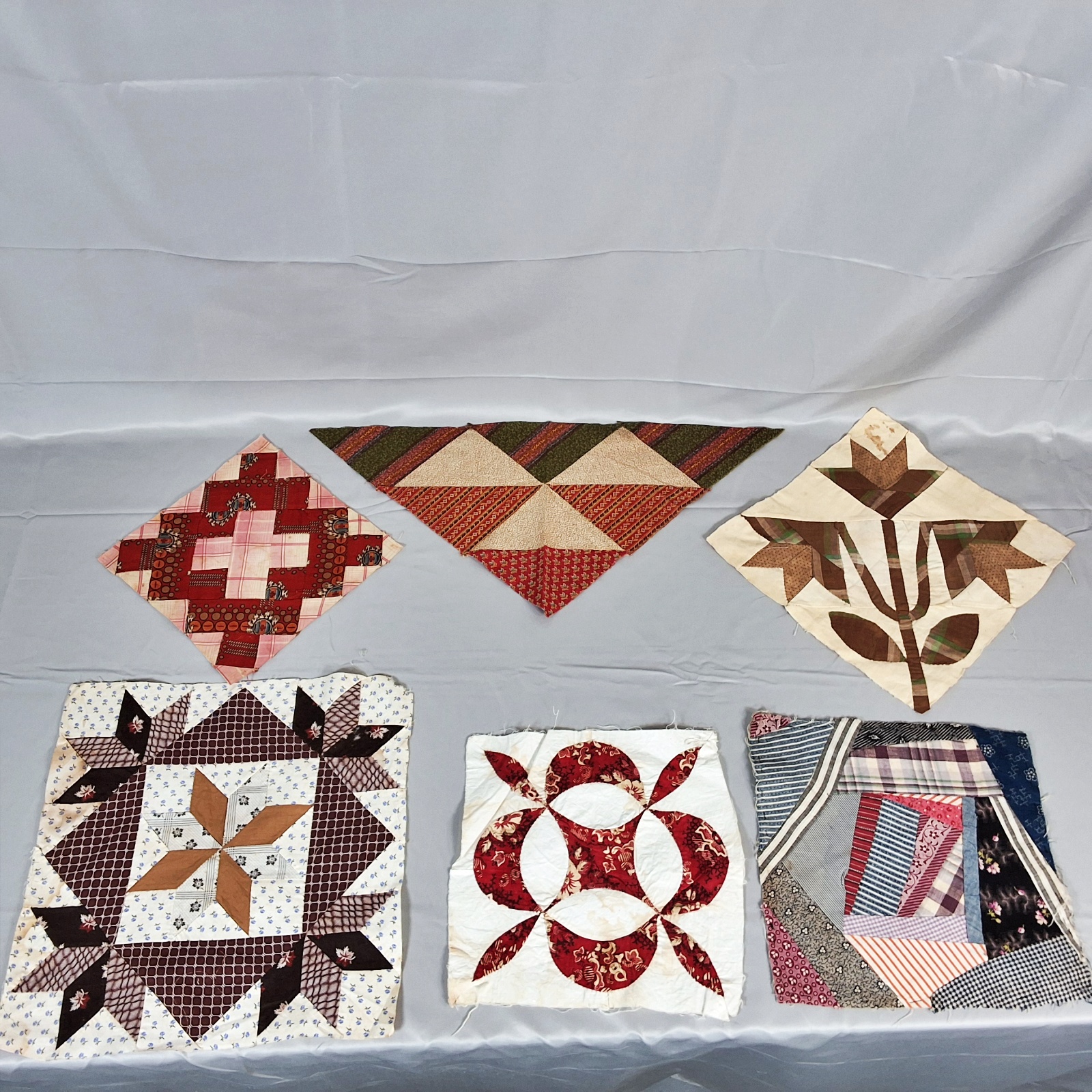 52 Antique Quilt Blocks - Various Sizes