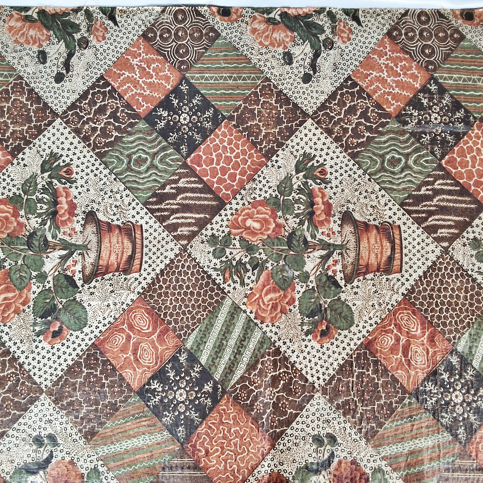 Antique 19th Century Printed Patchwork and Samples