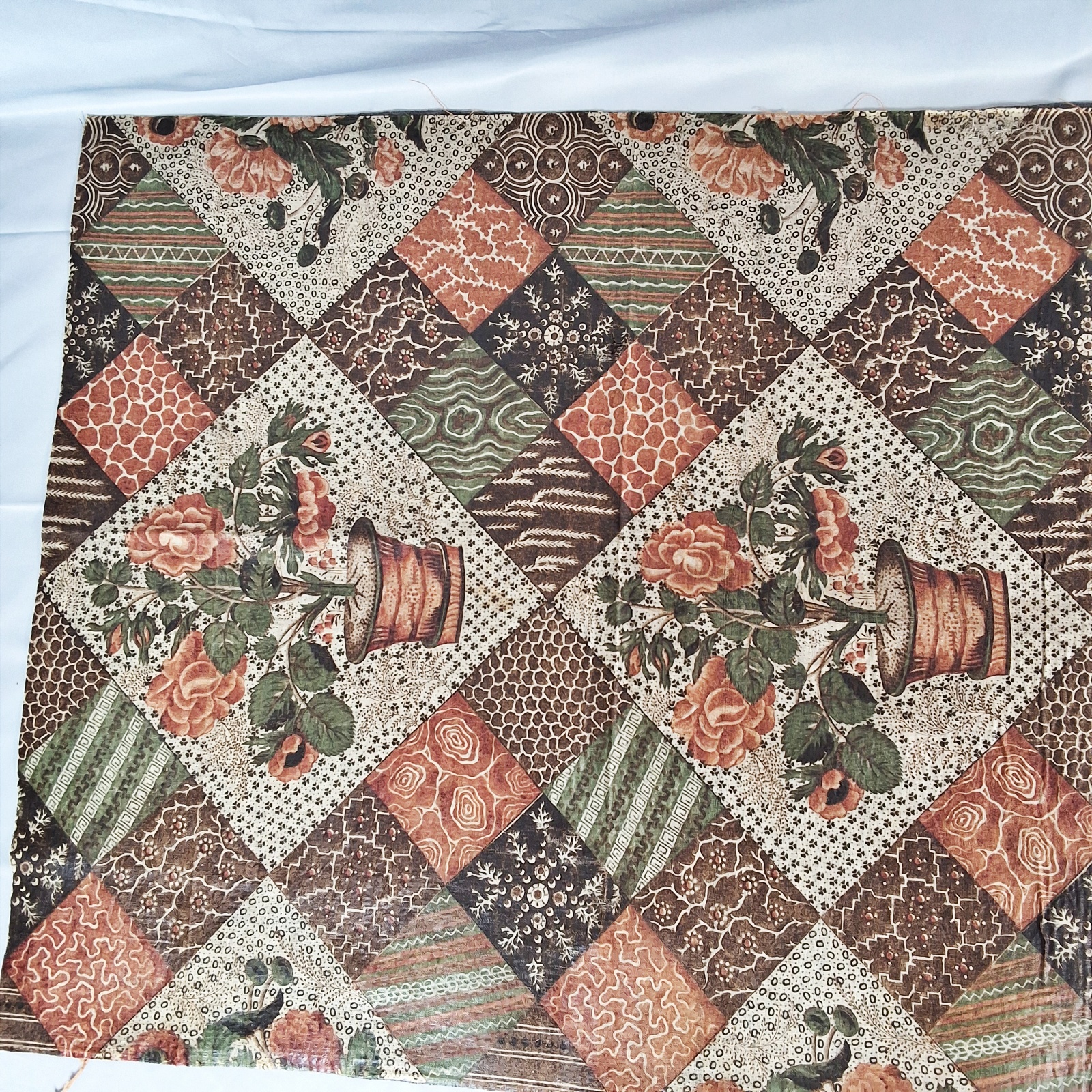 Antique 19th Century Printed Patchwork and Samples