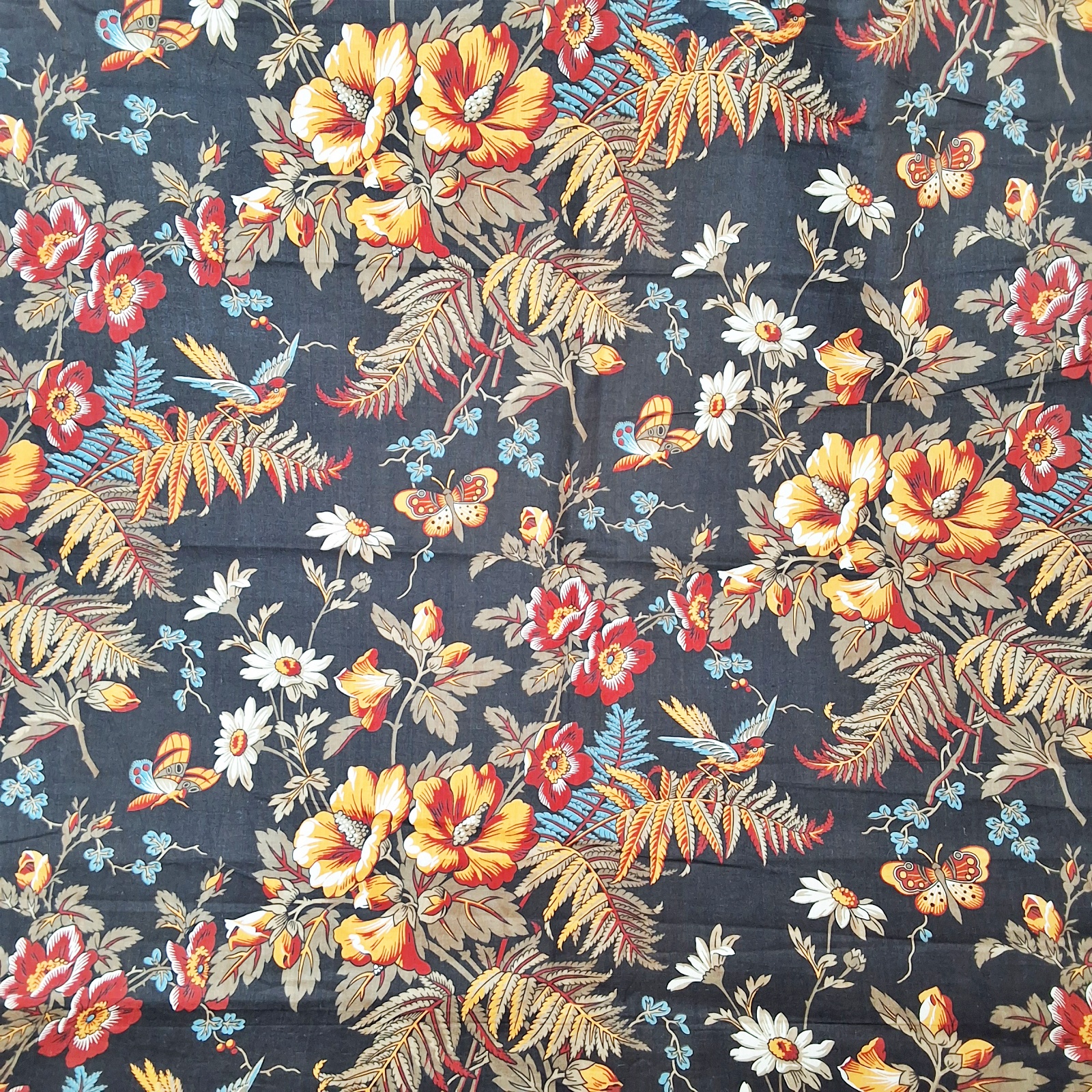 Antique Wildflower Cotton Sample