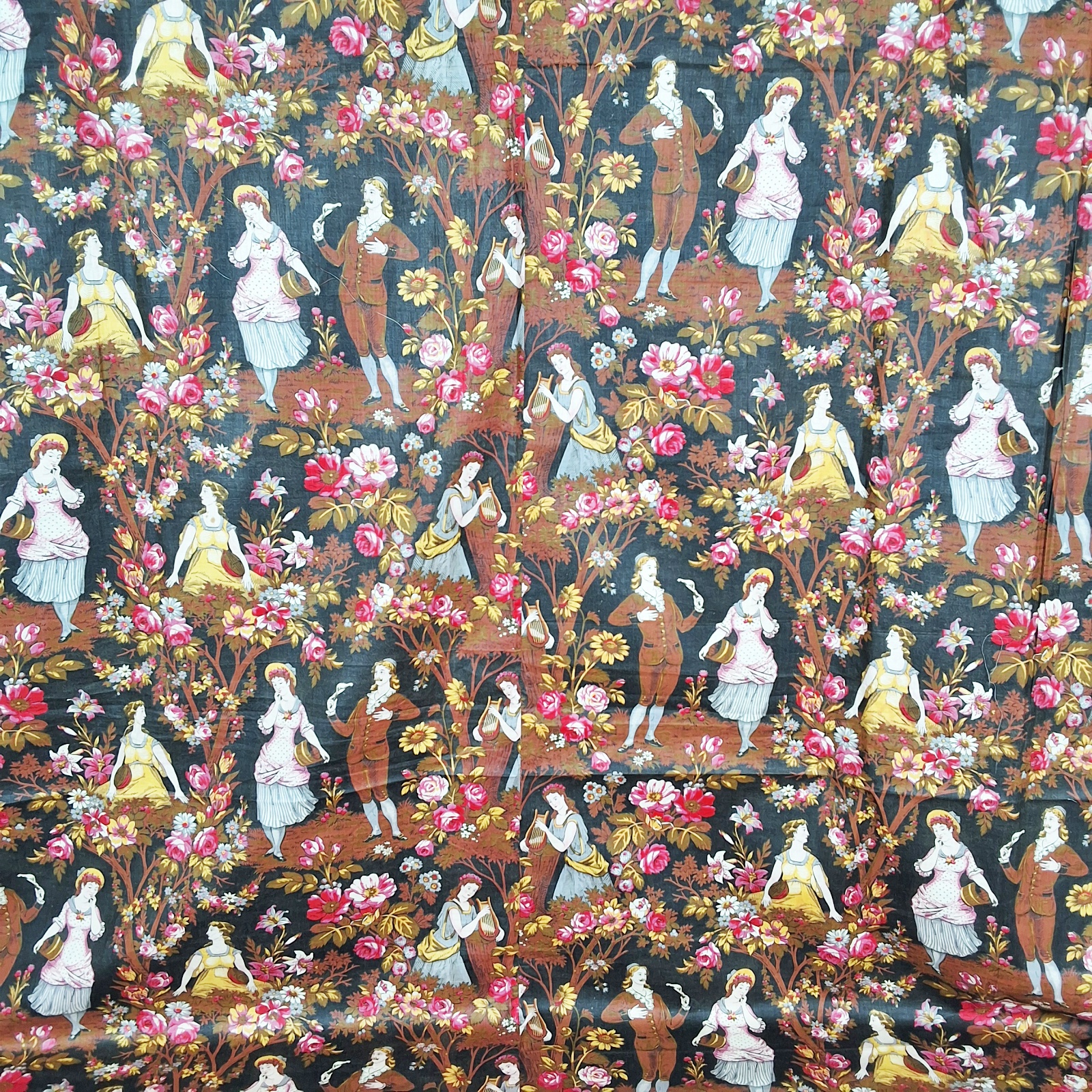 Antique Scenes Galantes Textile