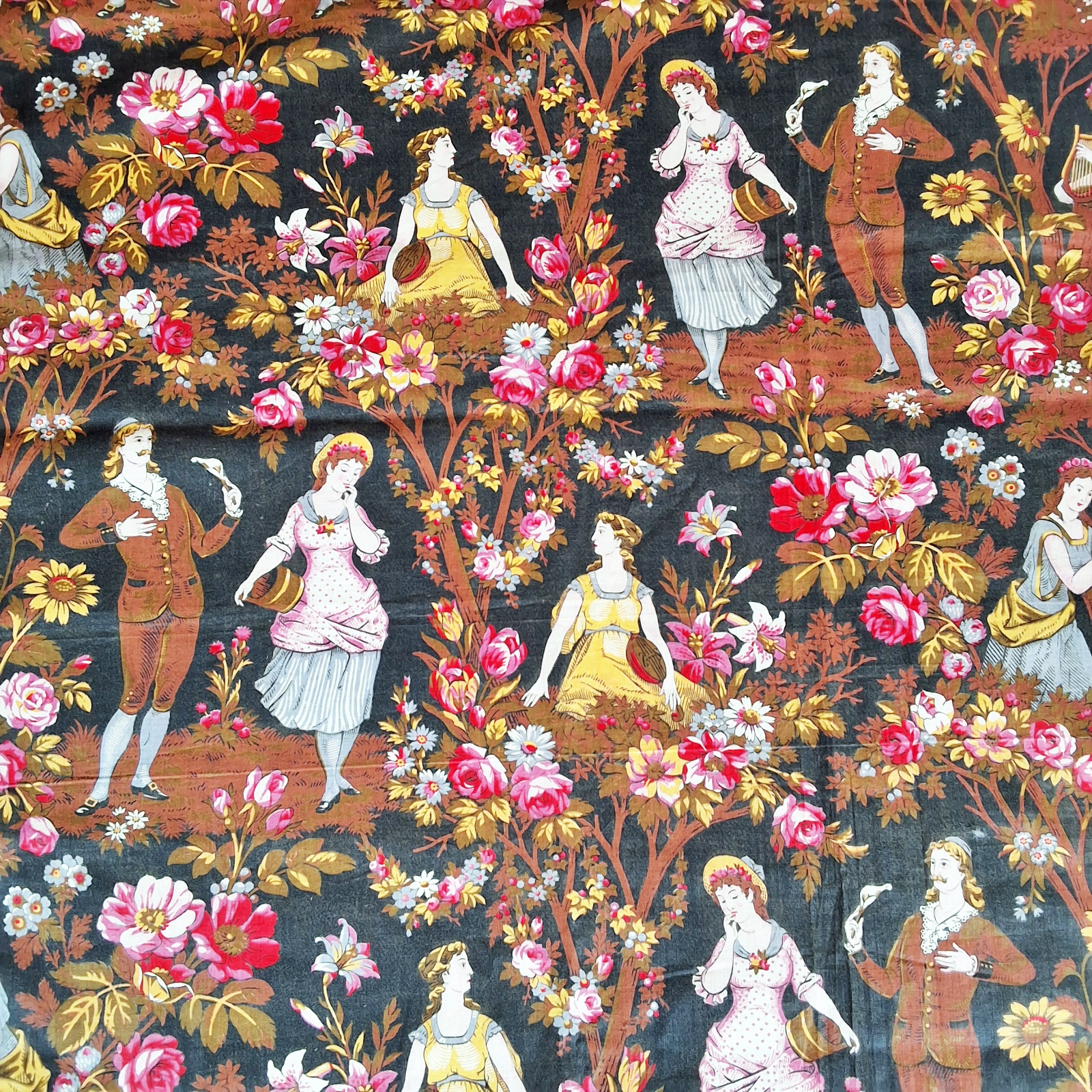 Antique Scenes Galantes Textile