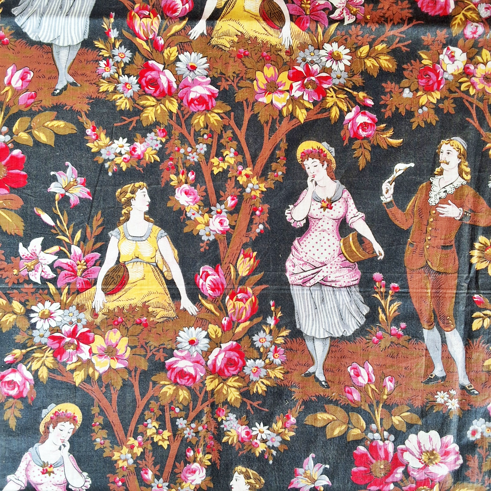 Antique Scenes Galantes Textile