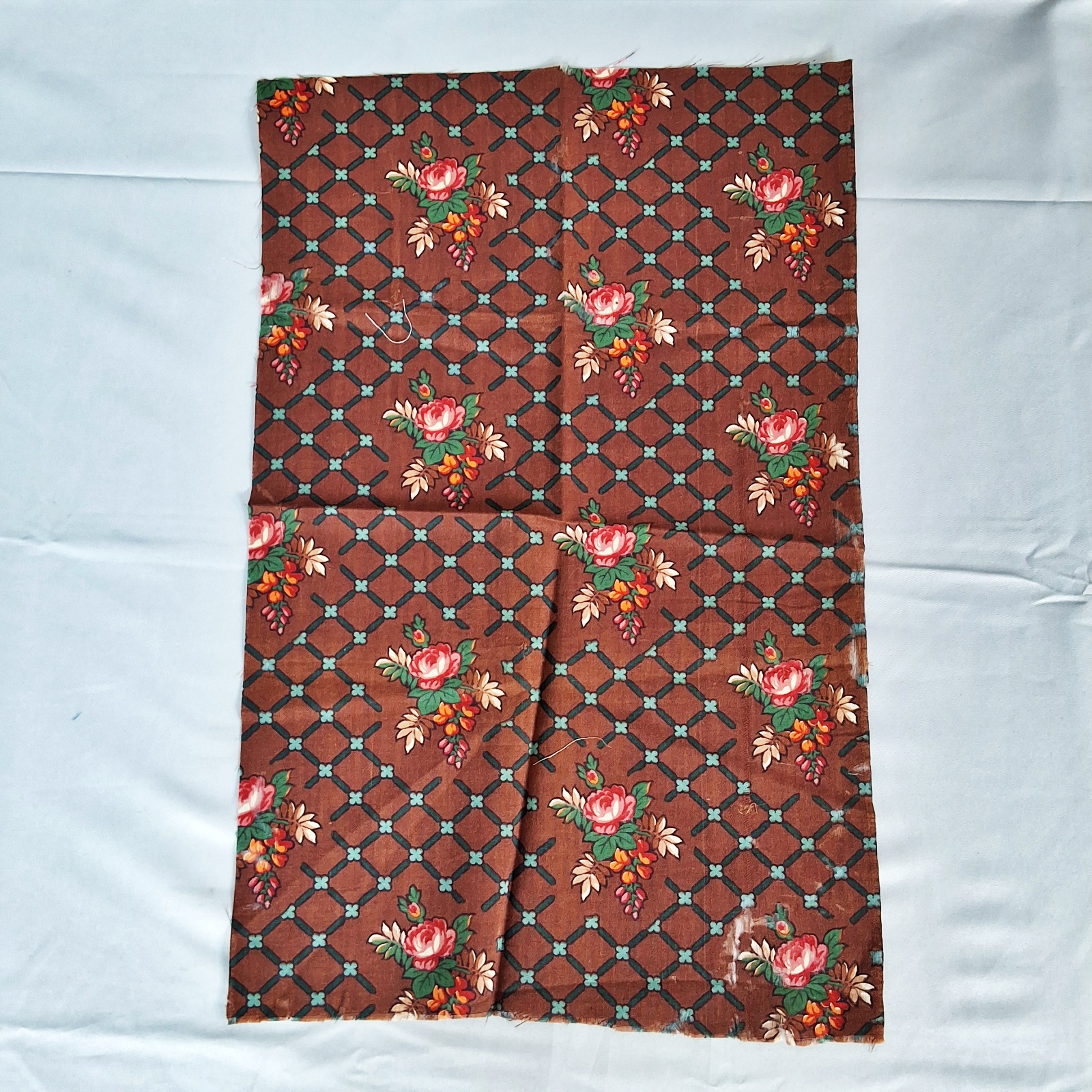 8 Antique 19th Century Fabric Samples