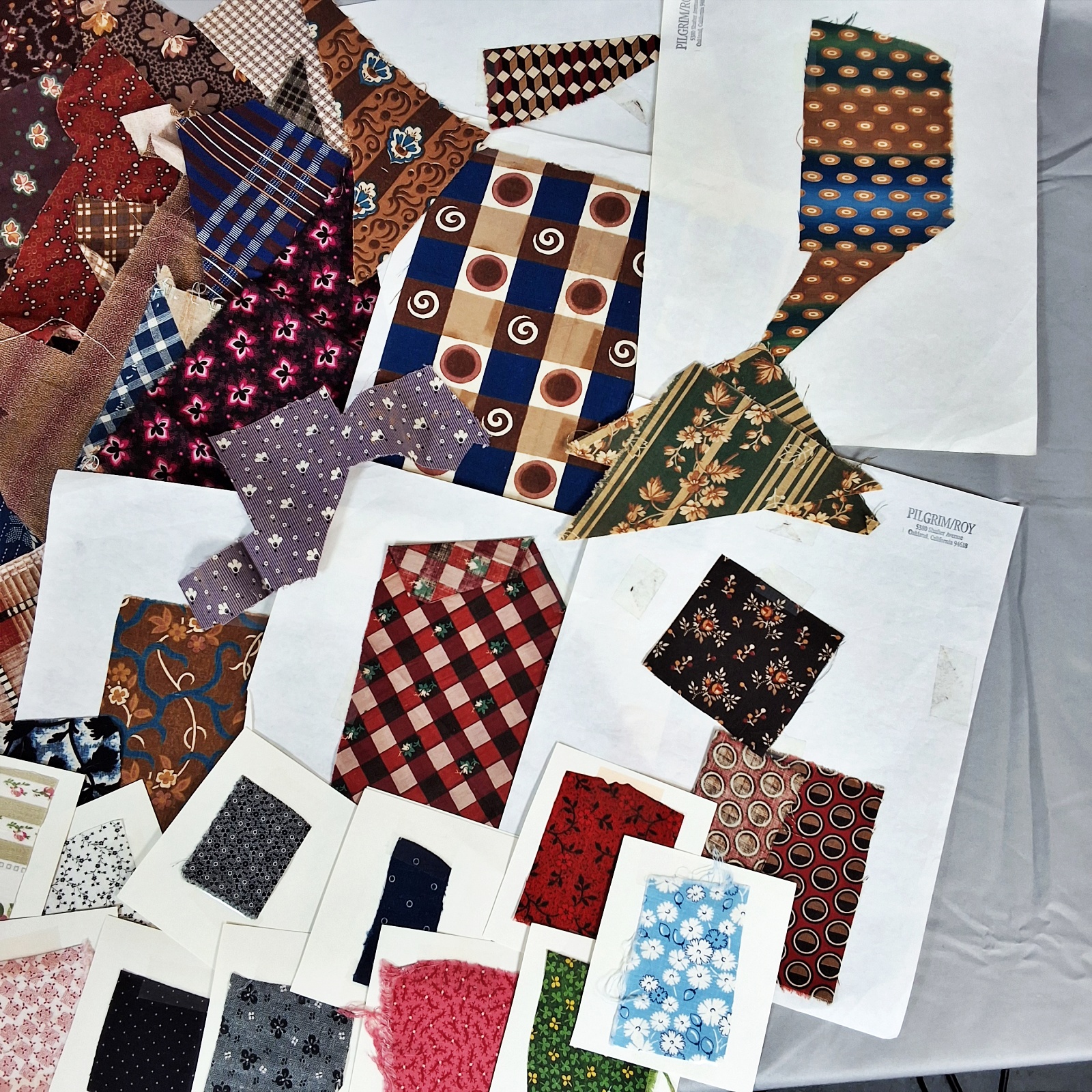 Collection of Antique Fabric Swatches