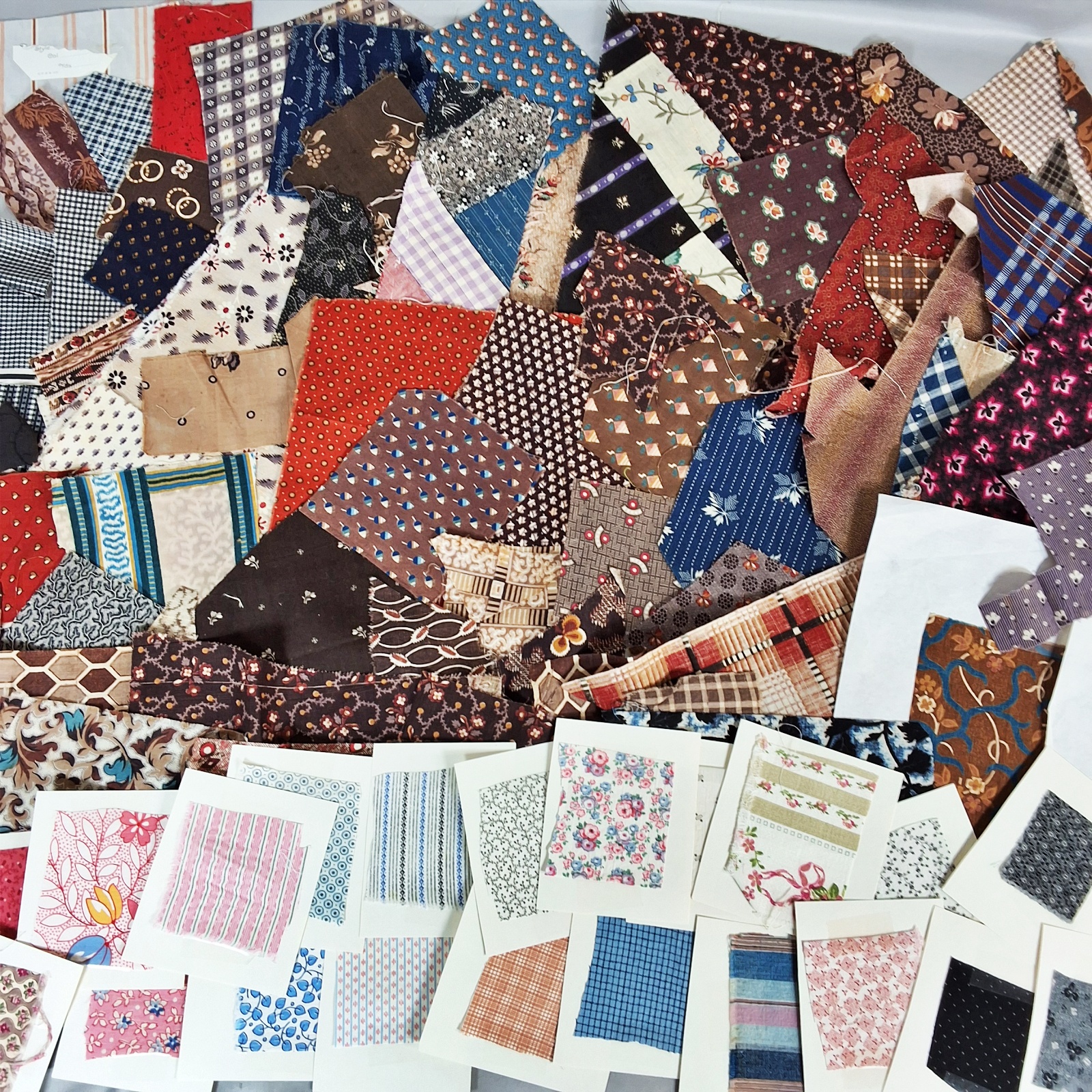 Collection of Antique Fabric Swatches
