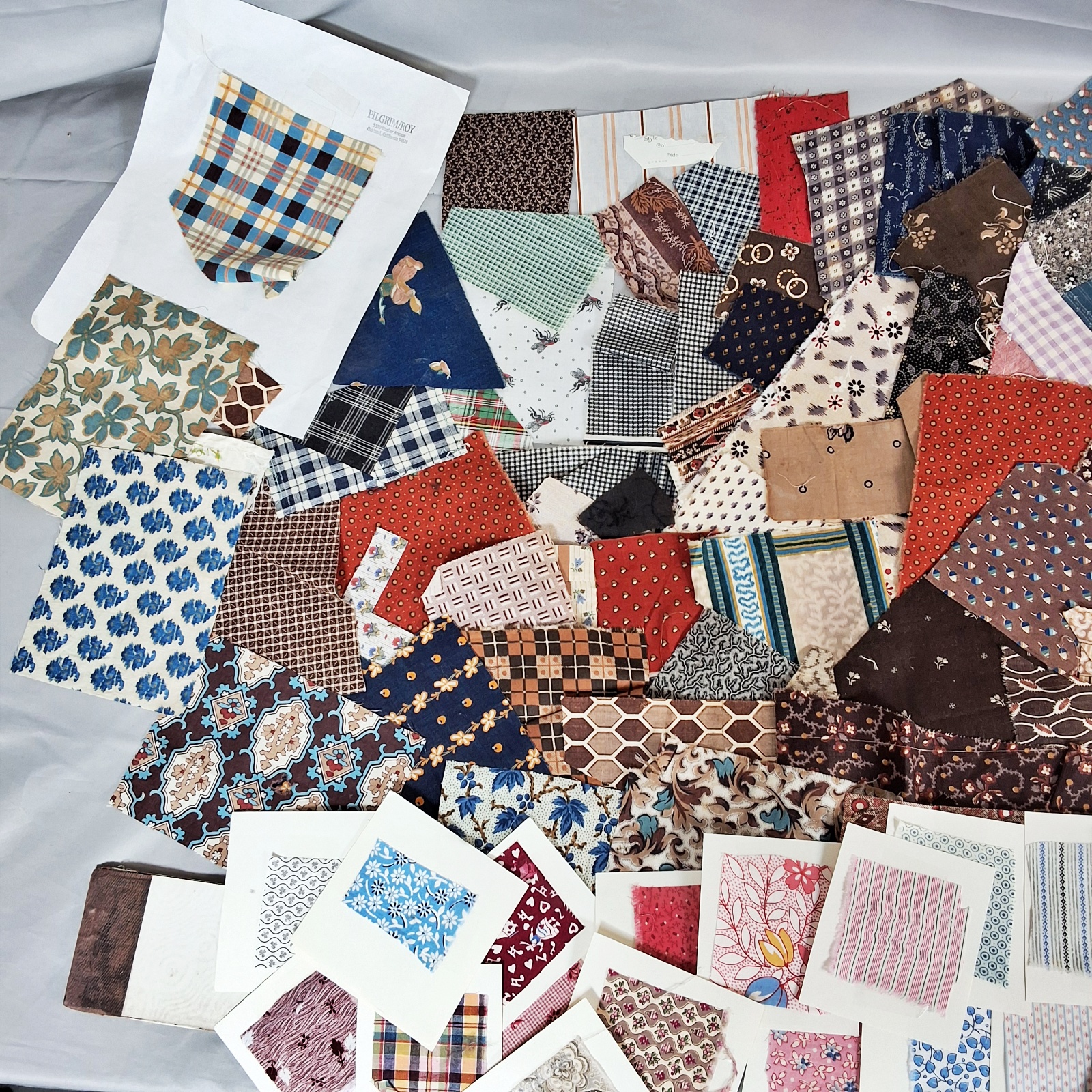 Collection of Antique Fabric Swatches