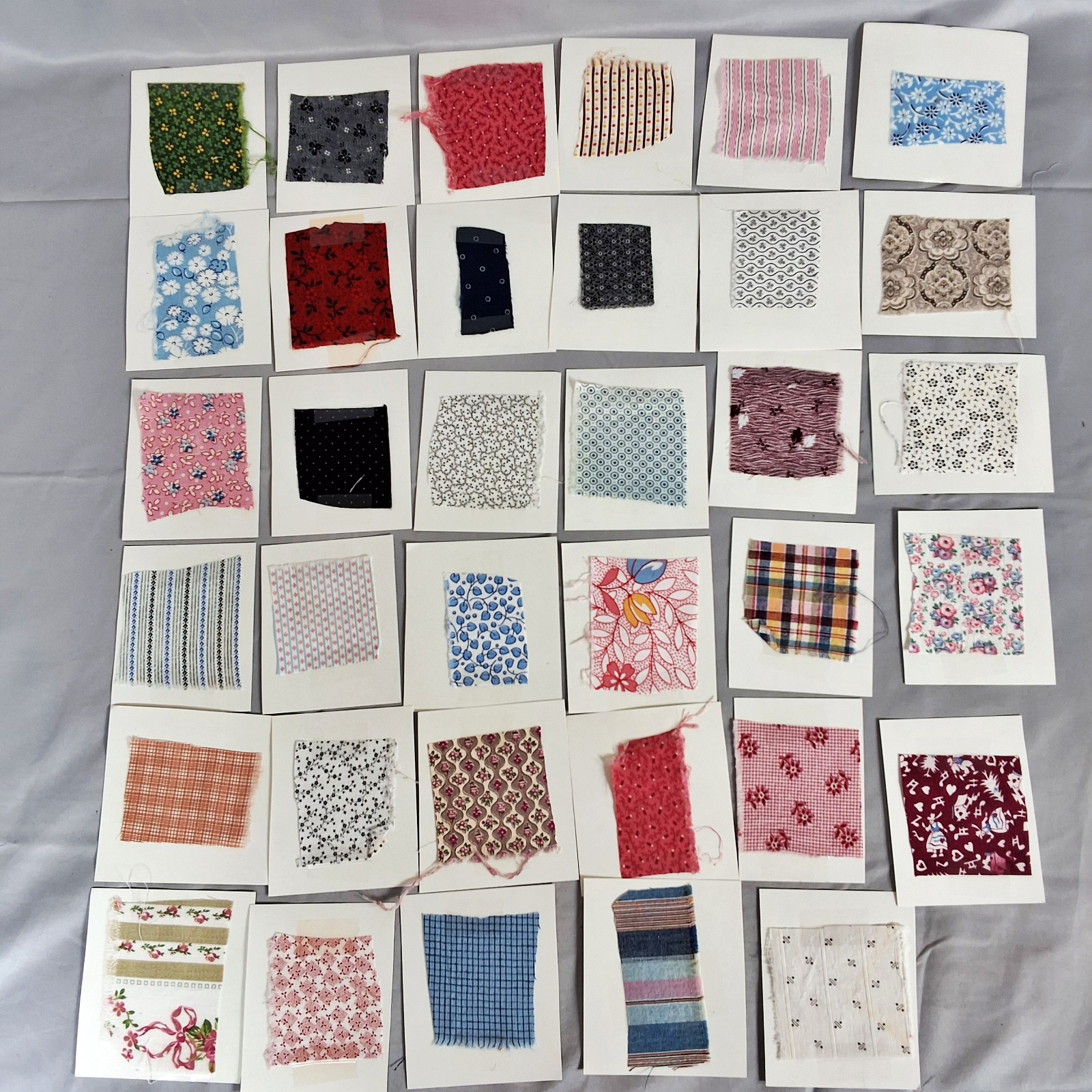 Collection of Antique Fabric Swatches