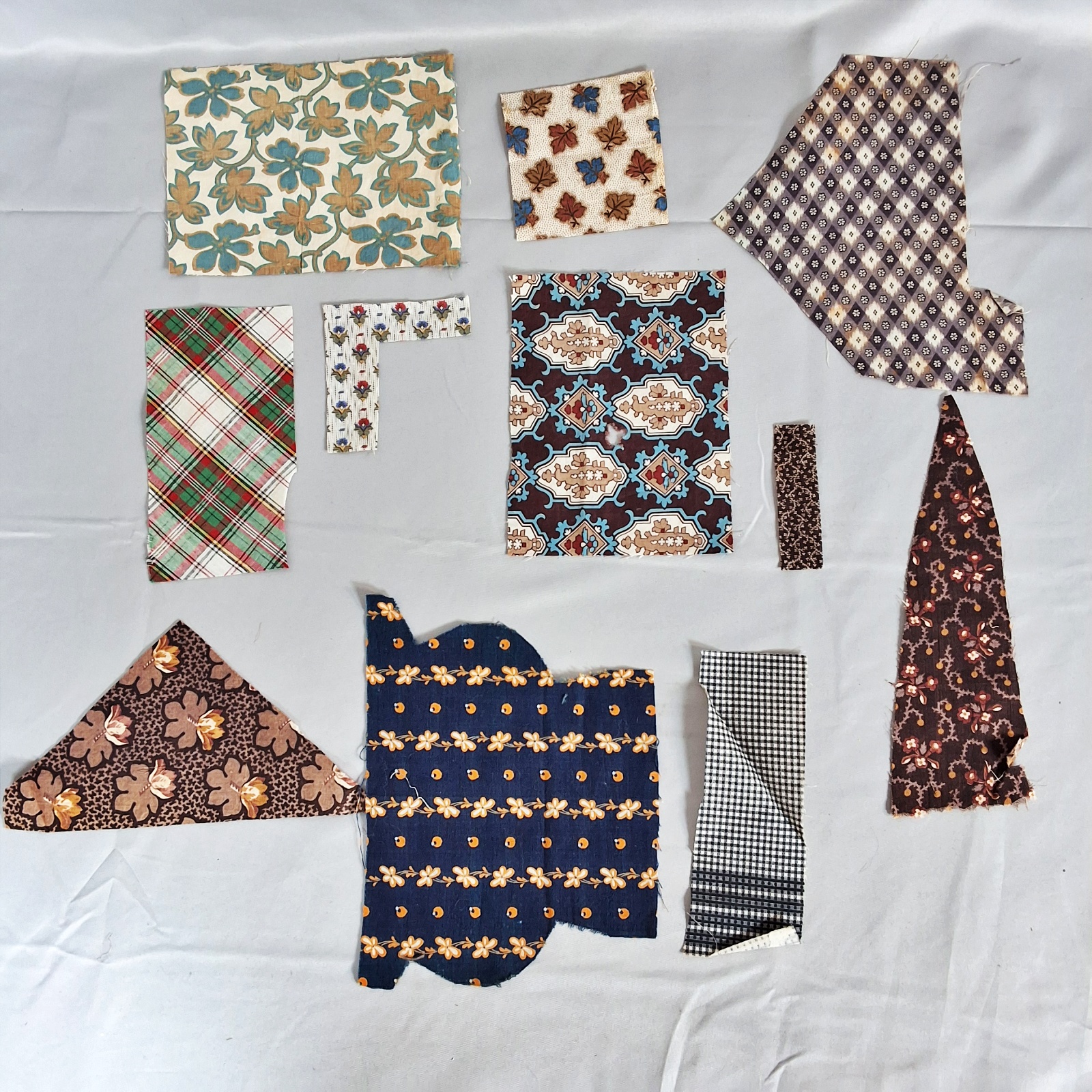 Collection of Antique Fabric Swatches