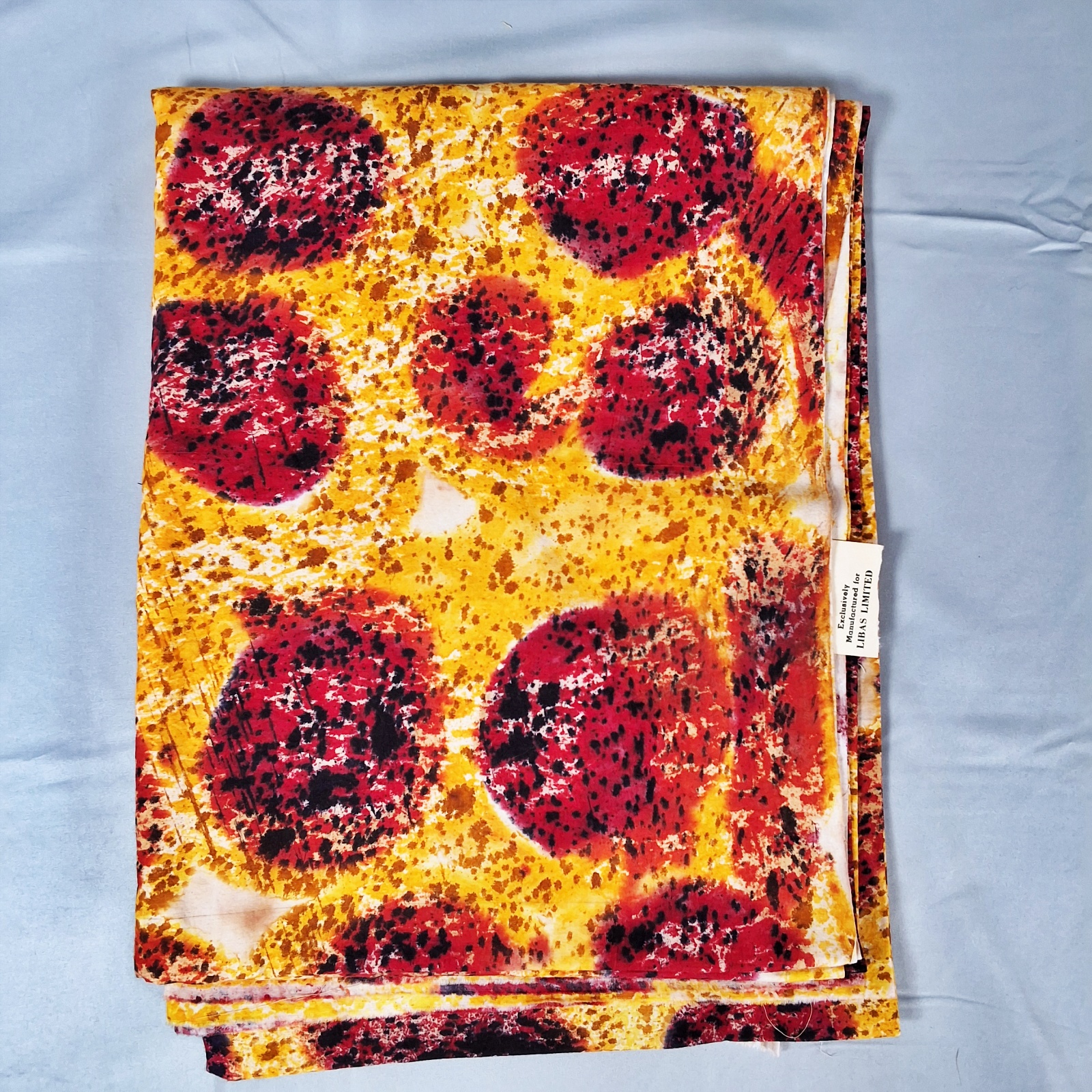 3 Hand Dyed Cotton Fabrics from India