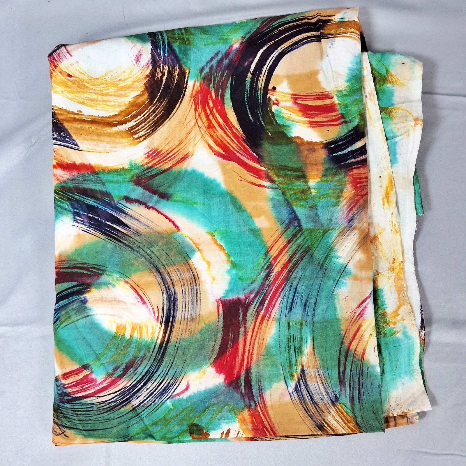 3 Hand Dyed Cotton Fabrics from India - Yardage