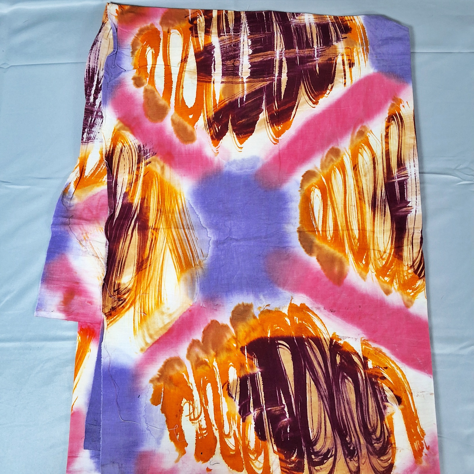 3 Hand Dyed Cotton Fabrics from India - Yardage