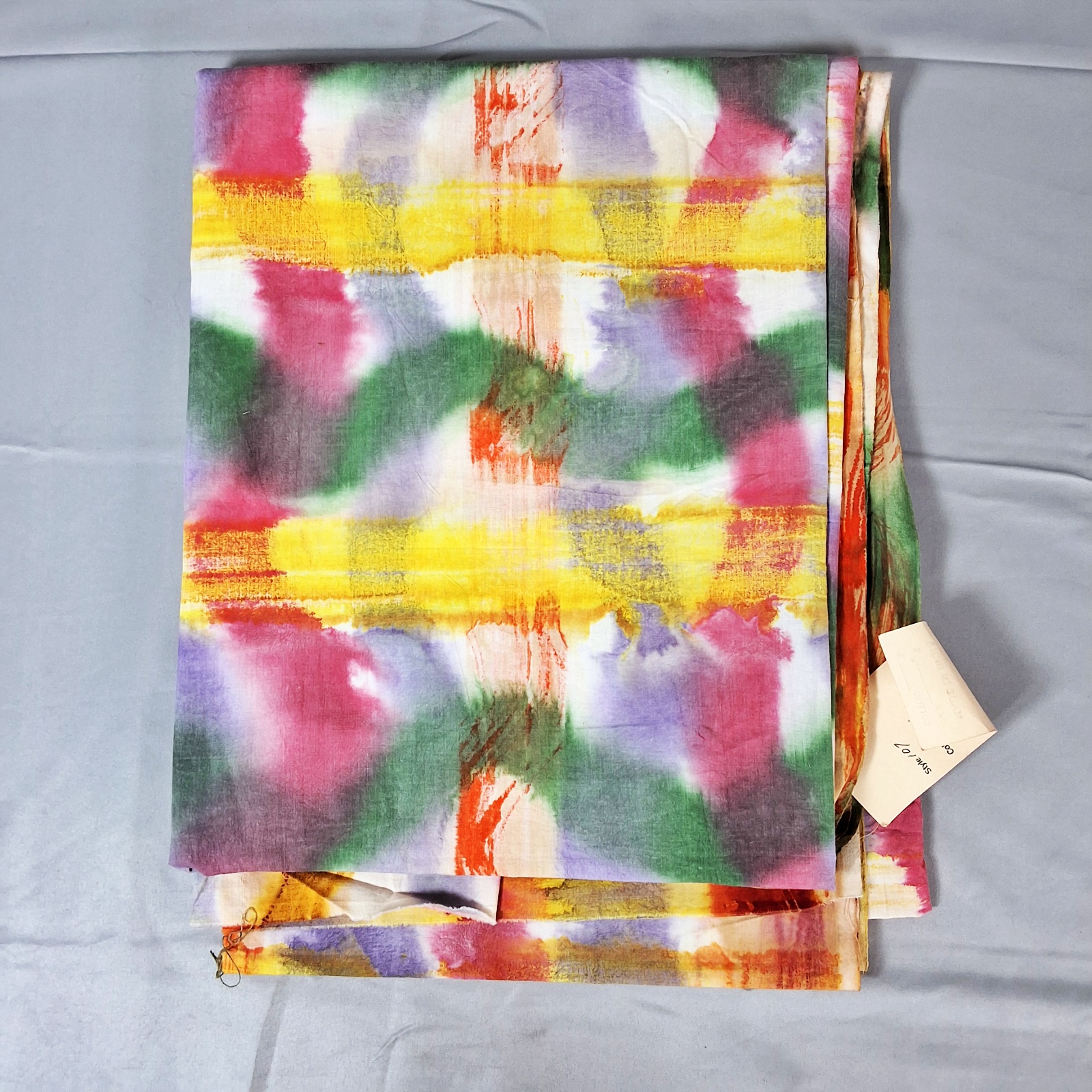 5 Hand Dyed Cotton Fabrics from India