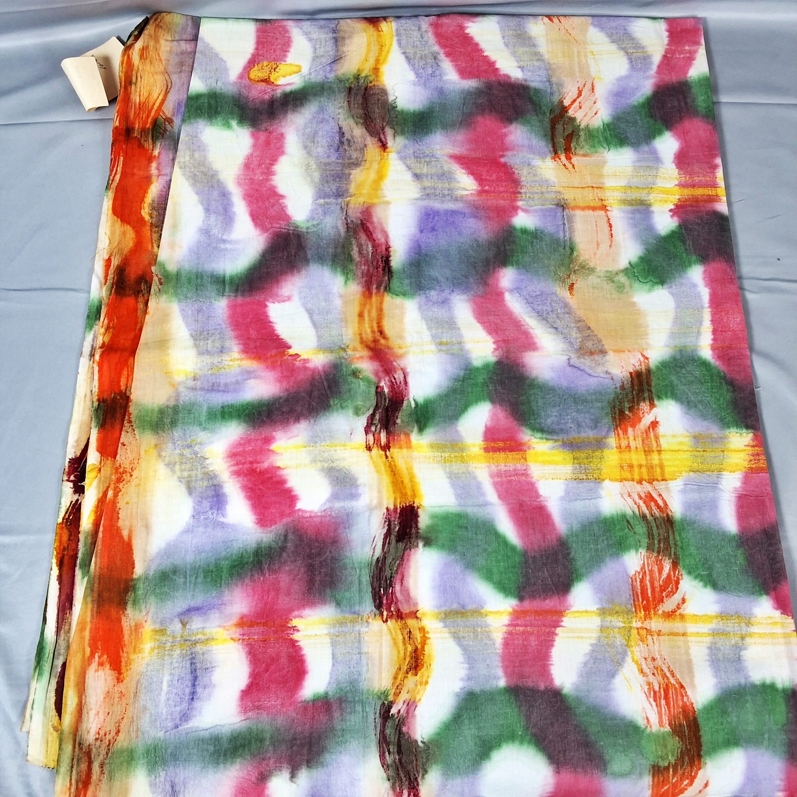 5 Hand Dyed Cotton Fabrics from India