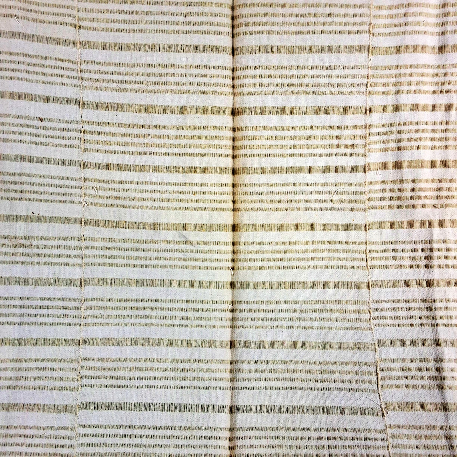 Antique Cotton and Linen Coverlet