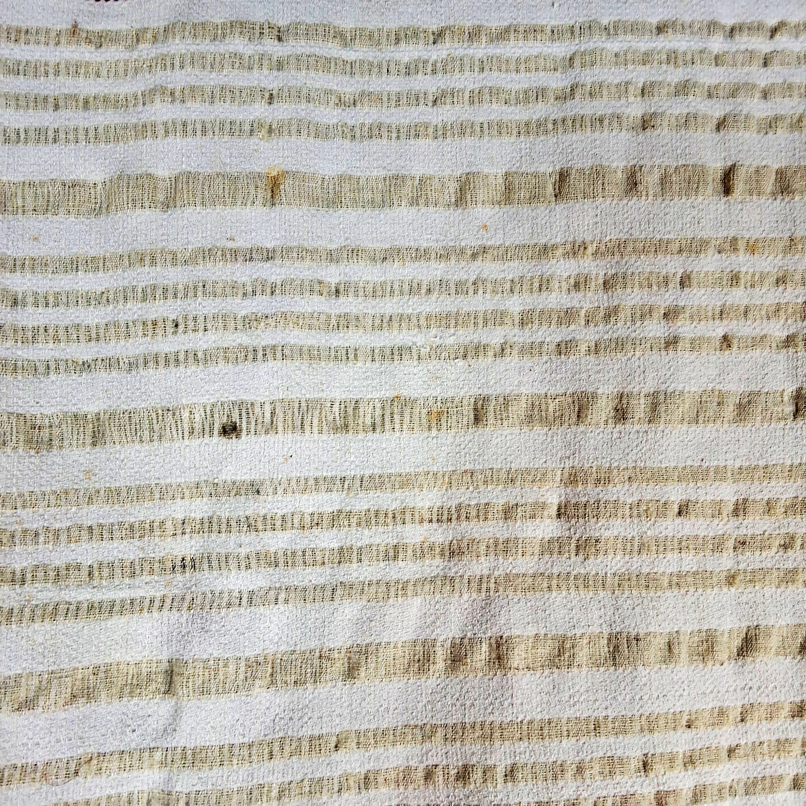 Antique Cotton and Linen Coverlet