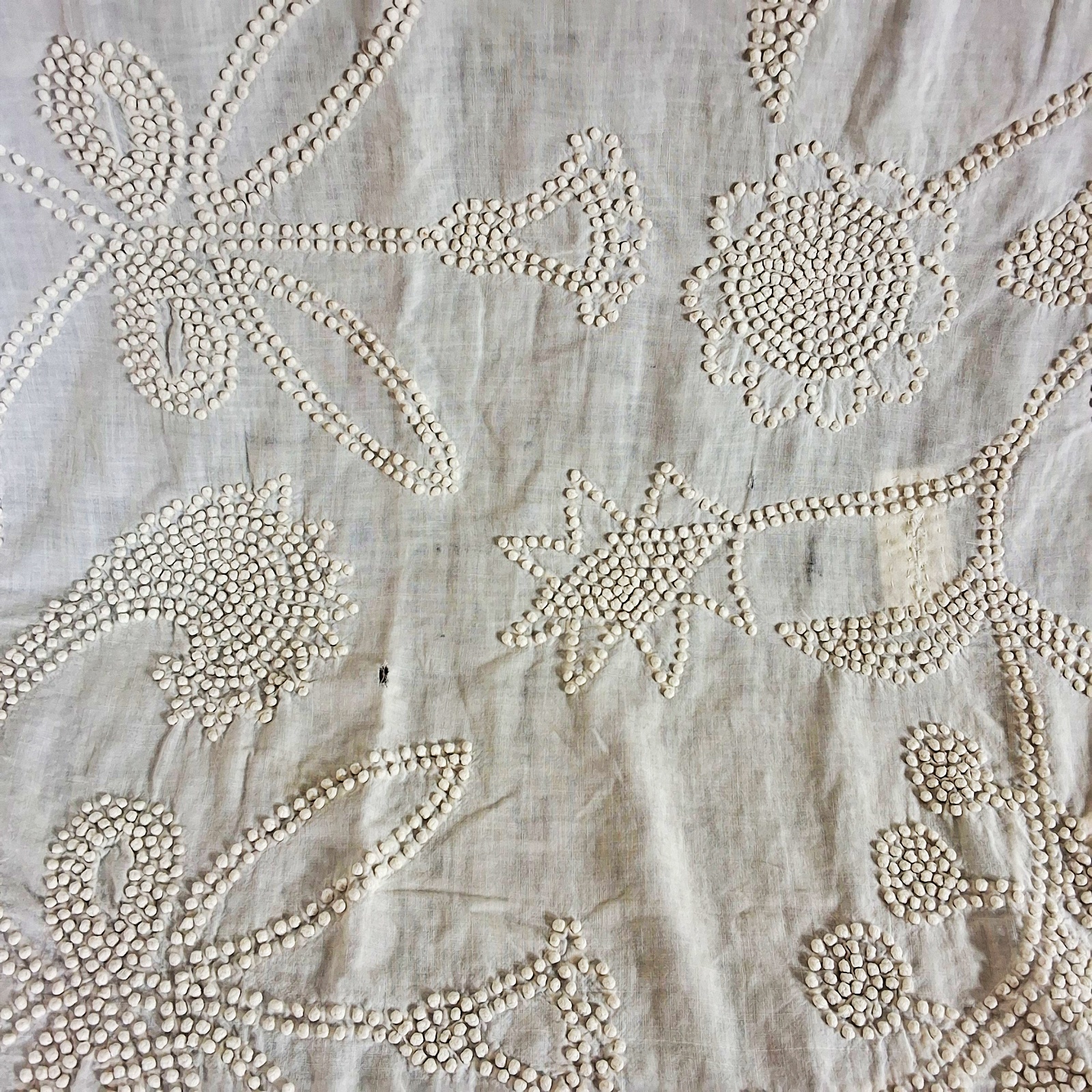 Vintage Candlewick Bedspread and Pillow Cover