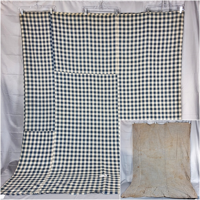 2 Vintage Plaid Tick Duvets