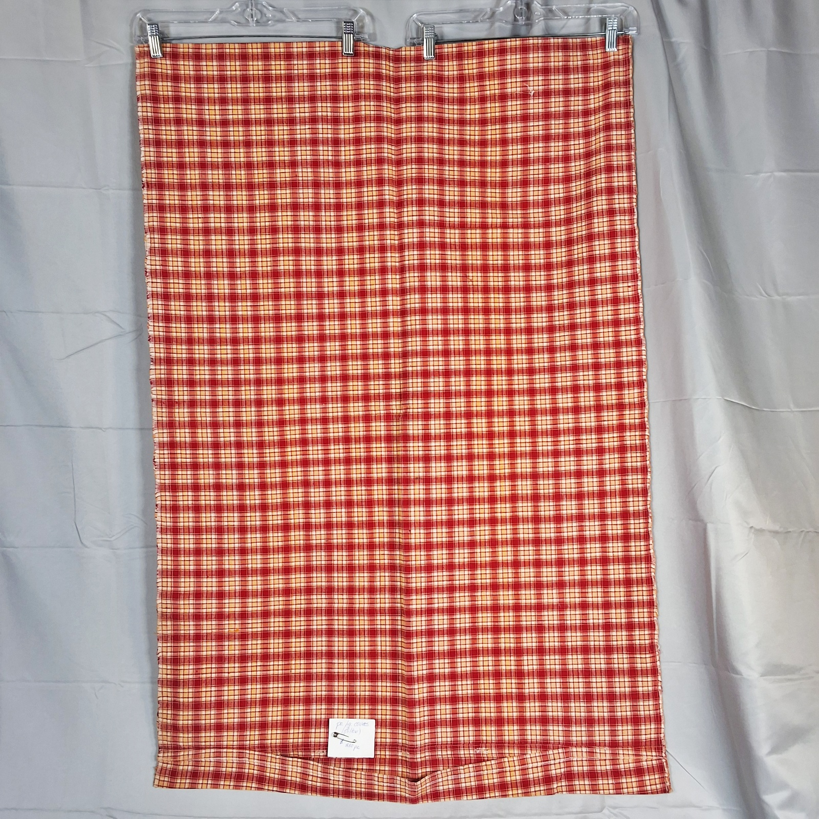 2 Large Vintage Plaid Pillowcases