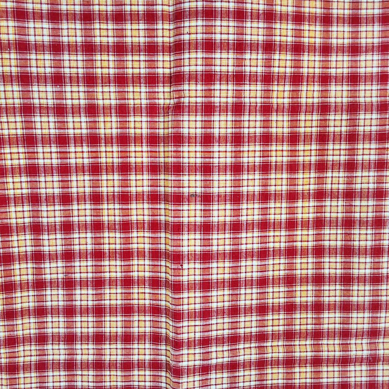 2 Large Vintage Plaid Pillowcases
