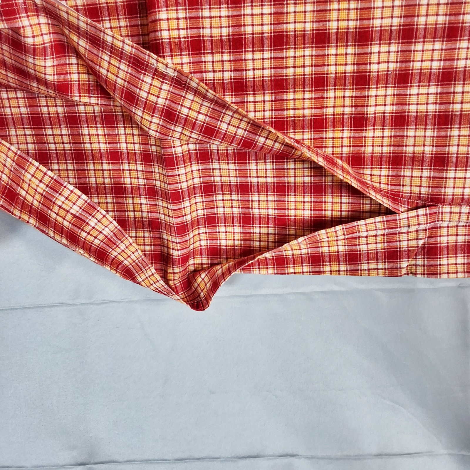 2 Large Vintage Plaid Pillowcases