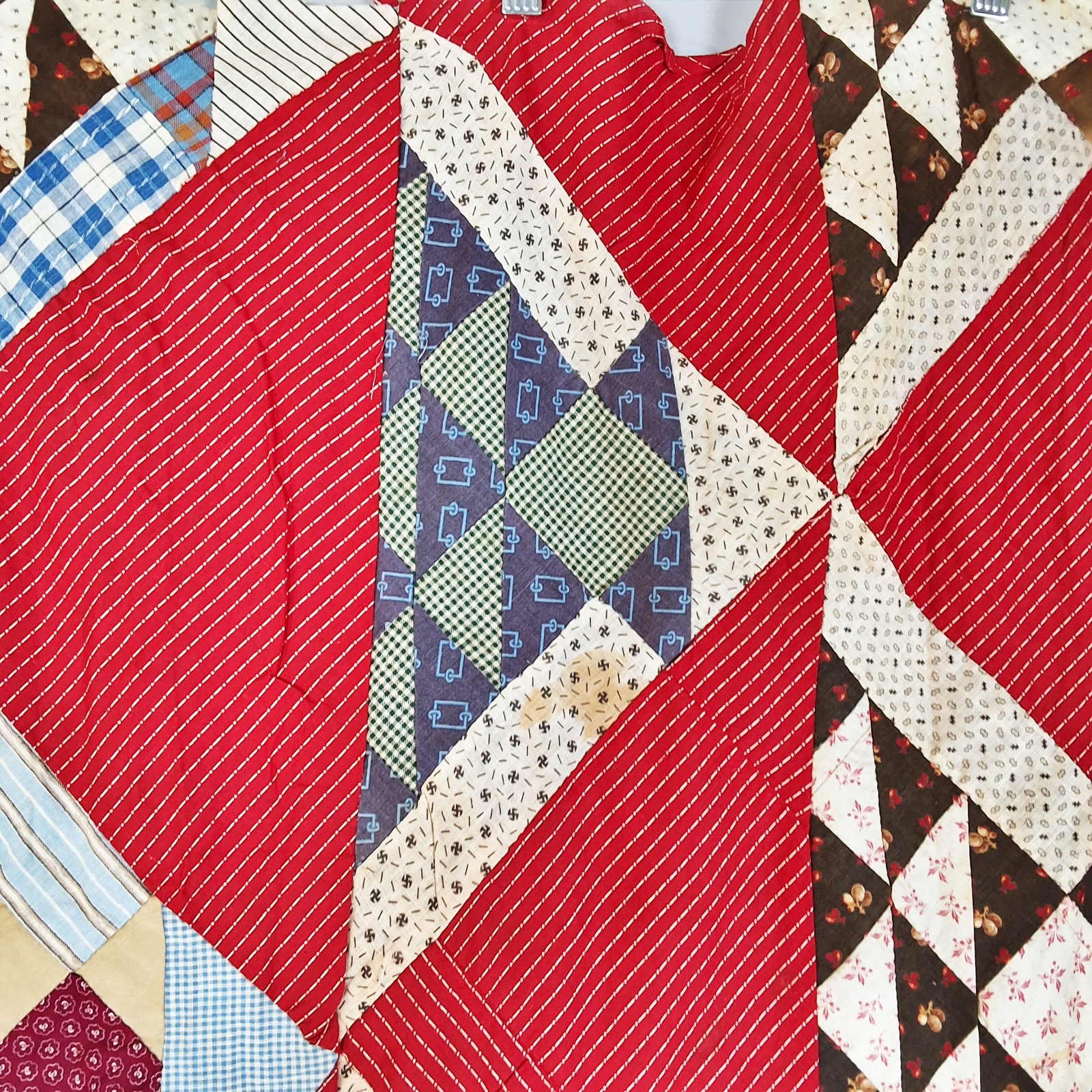 Antique 1890s Basket Quilt Top